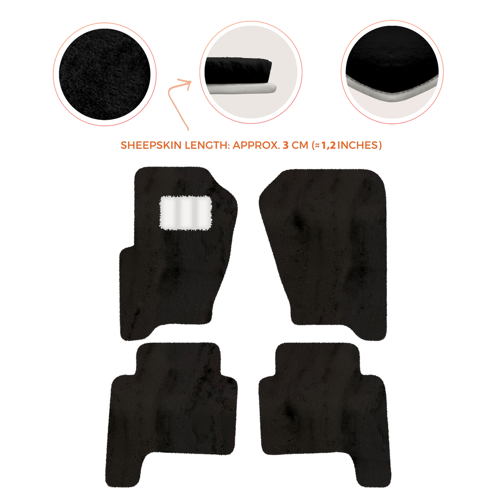 Range Rover Sport (2005-2010) - Sheepskin Length, Various Color Options Custom Fit Premium Velour Floor Mats