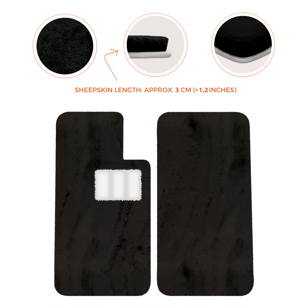 Aston Martin V8 Virage (1989-1995) Coupe - Sheepskin Length, Various Color Options Custom Fit Premium Velour Floor Mats
