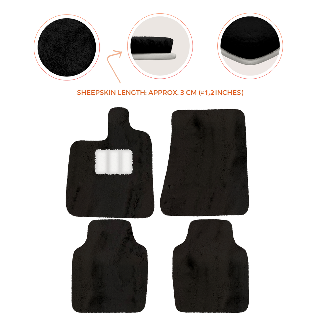 Ferrari Purosangue (2023-2024) - Sheepskin Length, Various Color Options Custom Fit Premium Velour Floor Mats