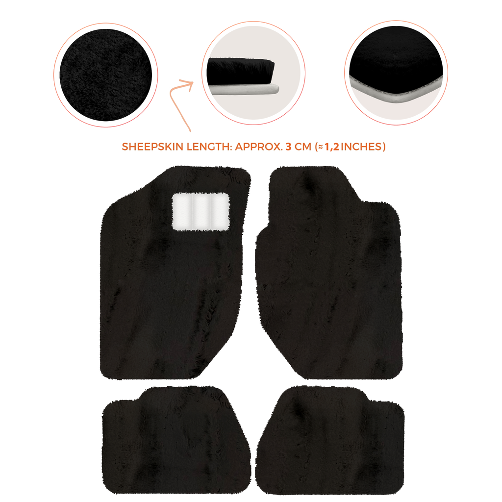 Land Rover Freelander (1997-2003) - Sheepskin Length, Various Color Options Custom Fit Premium Velour Floor Mats