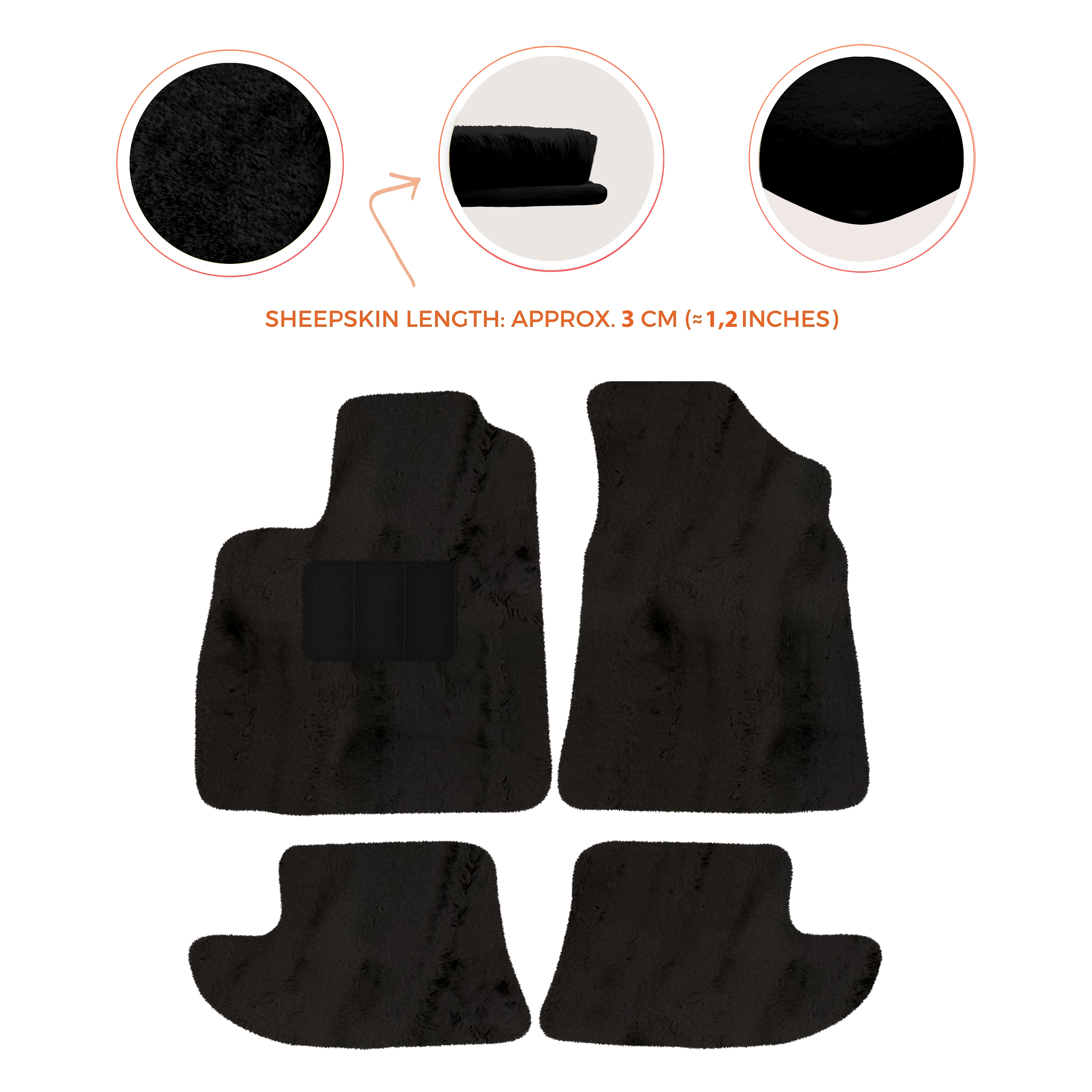Bentley Continental GTC (2006â€“2011) - Sheepskin Length, Various Color Options Custom Fit Premium Velour Floor Mats