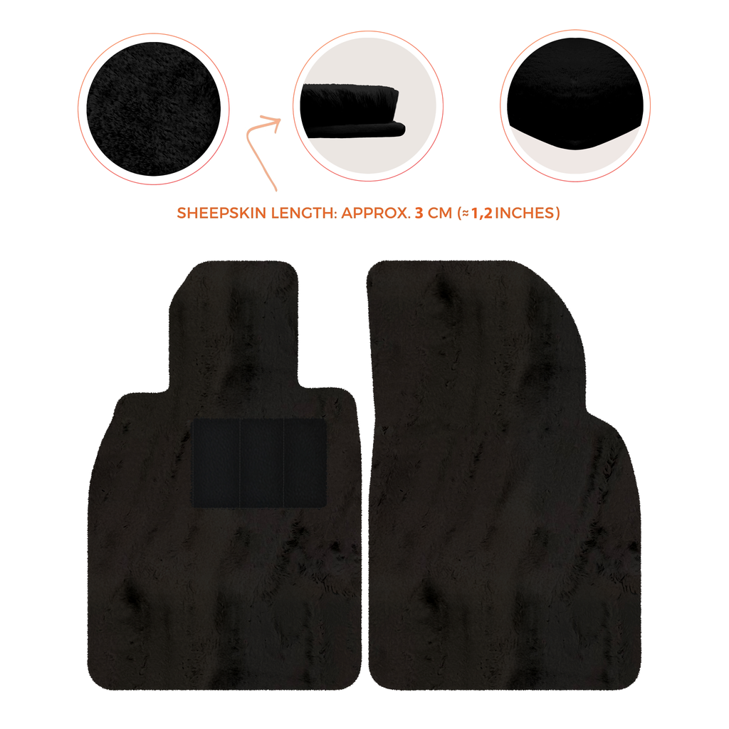 Porsche 718 Boxster (2016-2023) - Sheepskin Length, Various Color Options Custom Fit Premium Velour Floor Mats