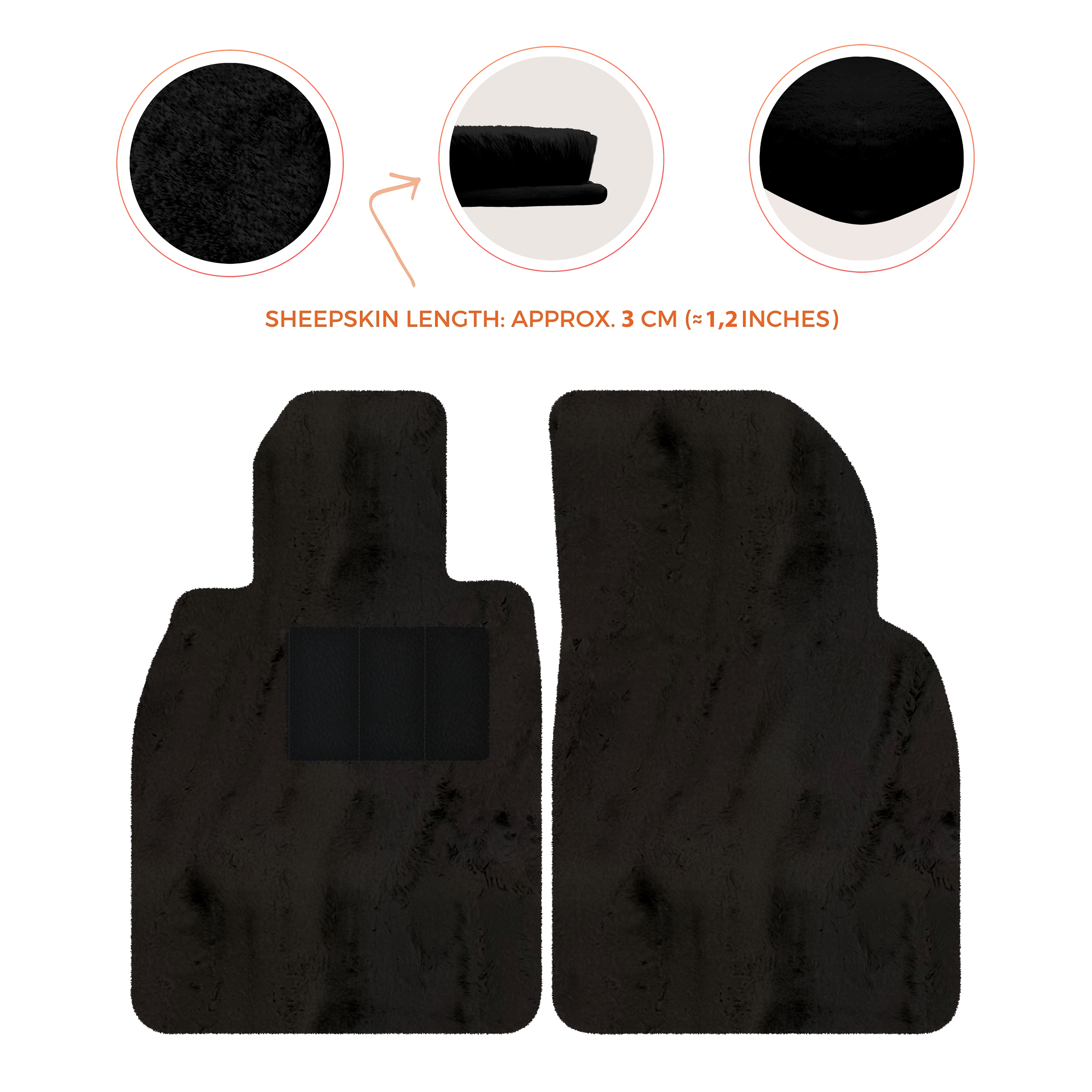 Porsche 718 Boxster (2016-2023) - Sheepskin Length, Various Color Options Custom Fit Premium Velour Floor Mats