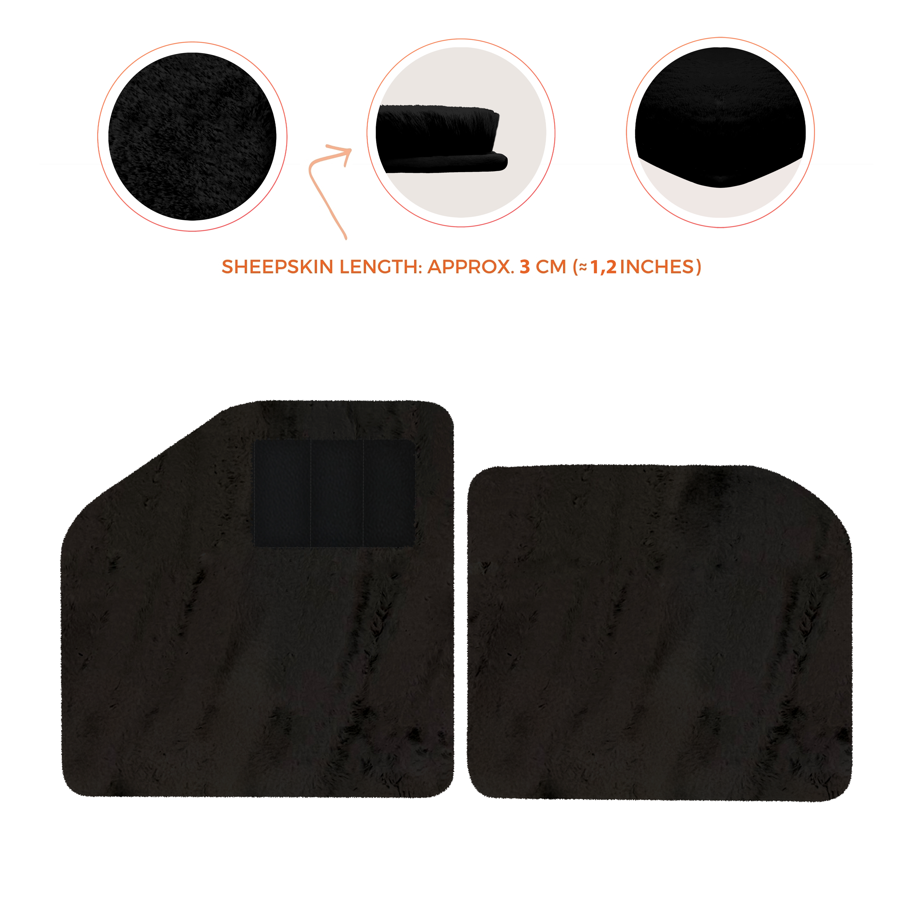 Aston Martin Vulcan (2015-2016) Track Car - Sheepskin Length, Various Color Options Custom Fit Premium Velour Floor Mats