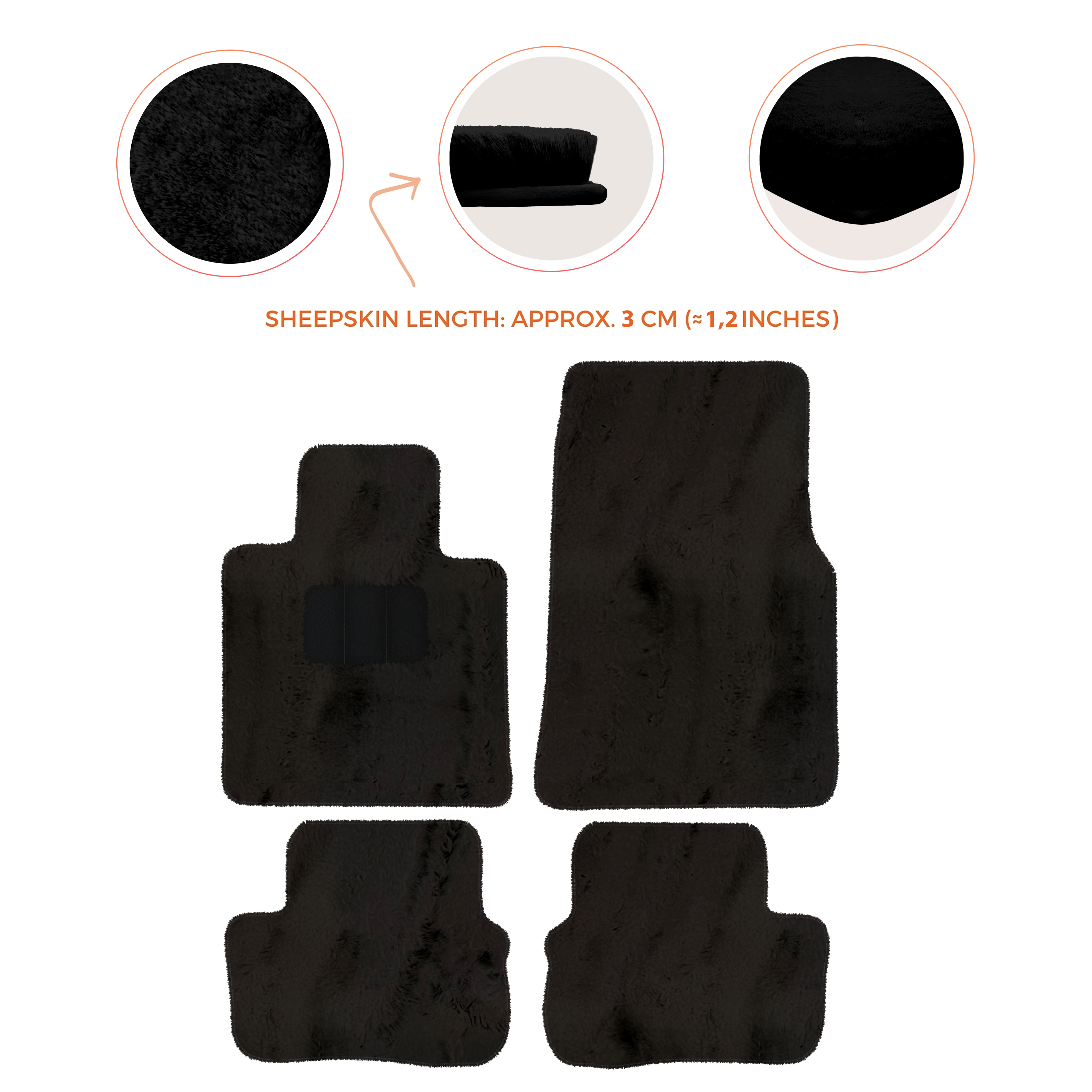 Rolls-Royce RR31 Spectre (2023-2026) Electric Coupe - Sheepskin Length, Various Color Options Custom Fit Premium Velour Floor Mats