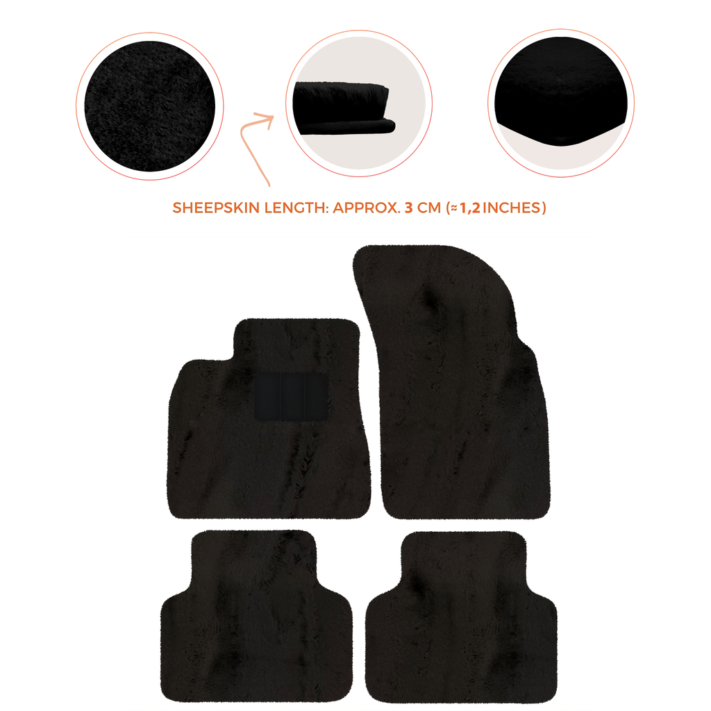 Bentley Bentayga (2015-2023) - Sheepskin Length, Various Color Options Custom Fit Premium Velour Floor Mats