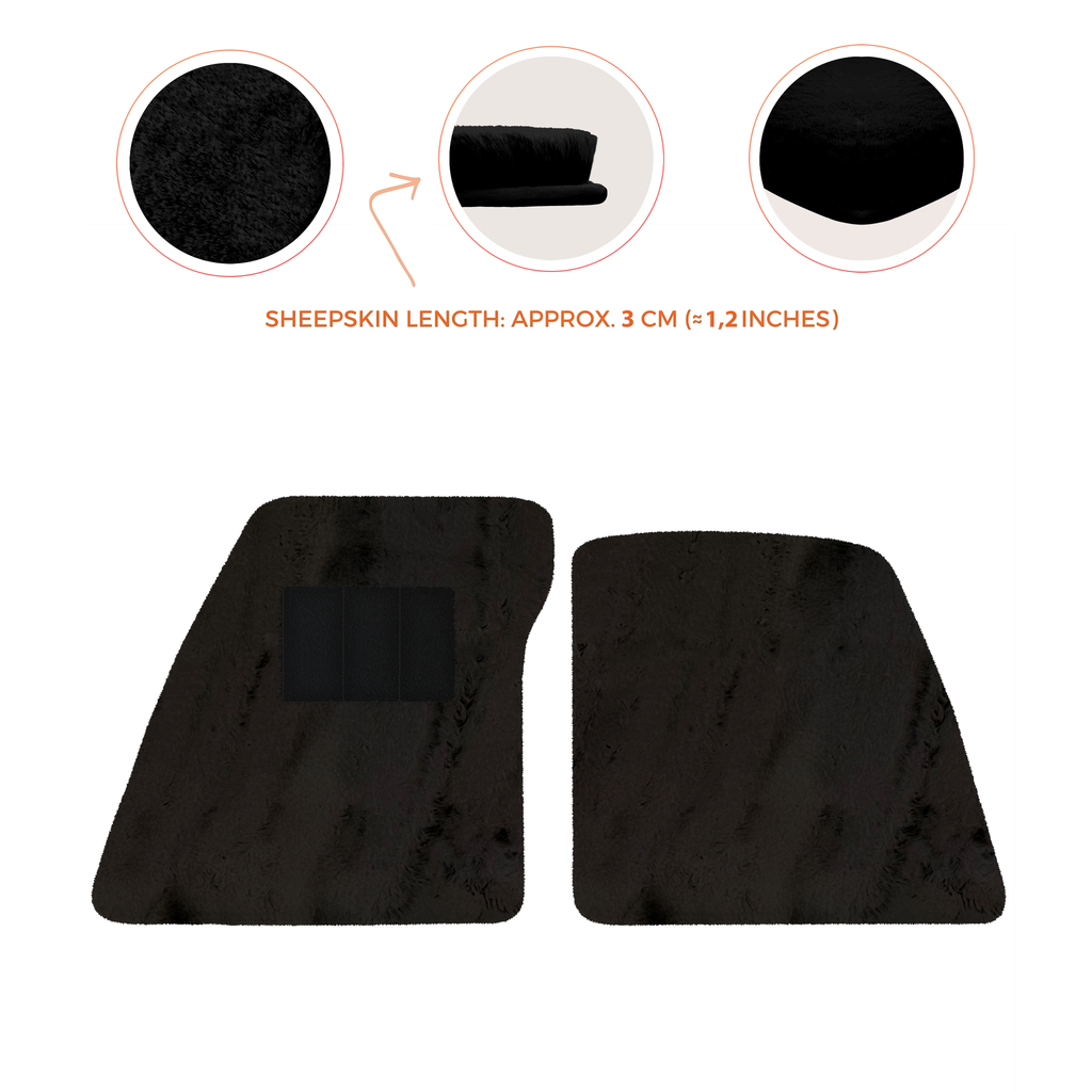 Ferrari SF90 Stradale (2019-2024) - Sheepskin Length, Various Color Options Custom Fit Premium Velour Floor Mats