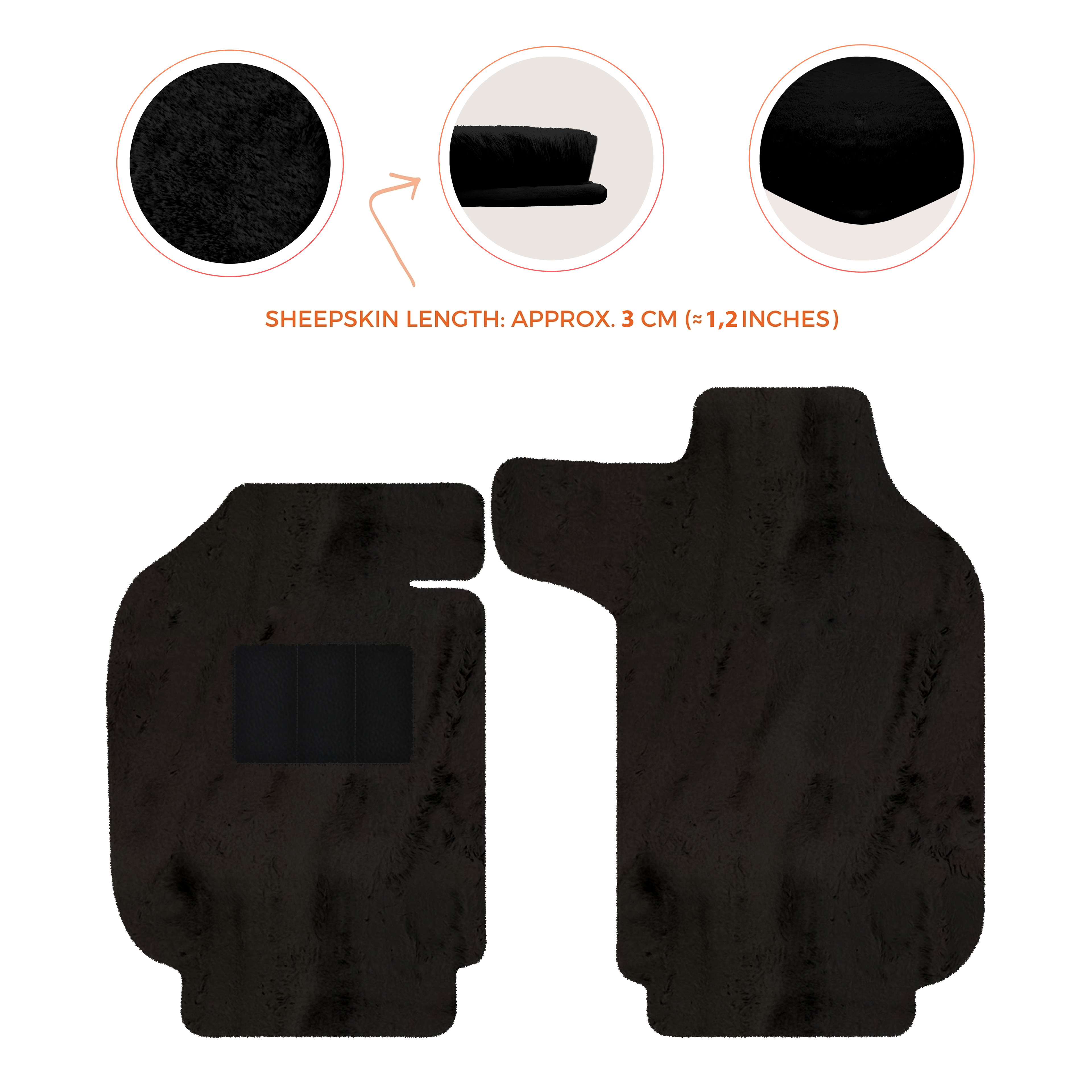 Porsche 911 SC (1978-1984) - Sheepskin Length, Various Color Options Custom Fit Premium Velour Floor Mats
