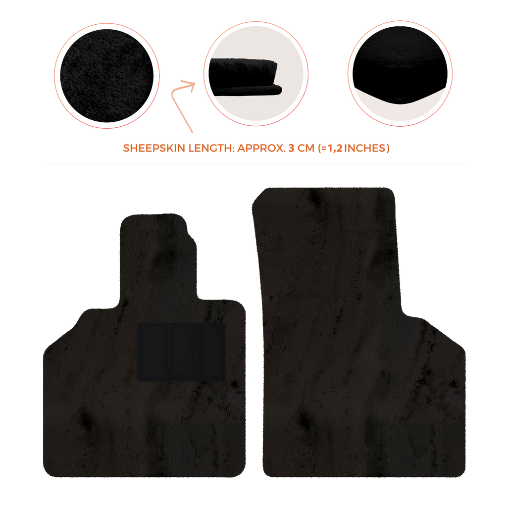 Lamborghini Gallardo (2004-2014) - Sheepskin Length, Various Color Options Custom Fit Premium Velour Floor Mats