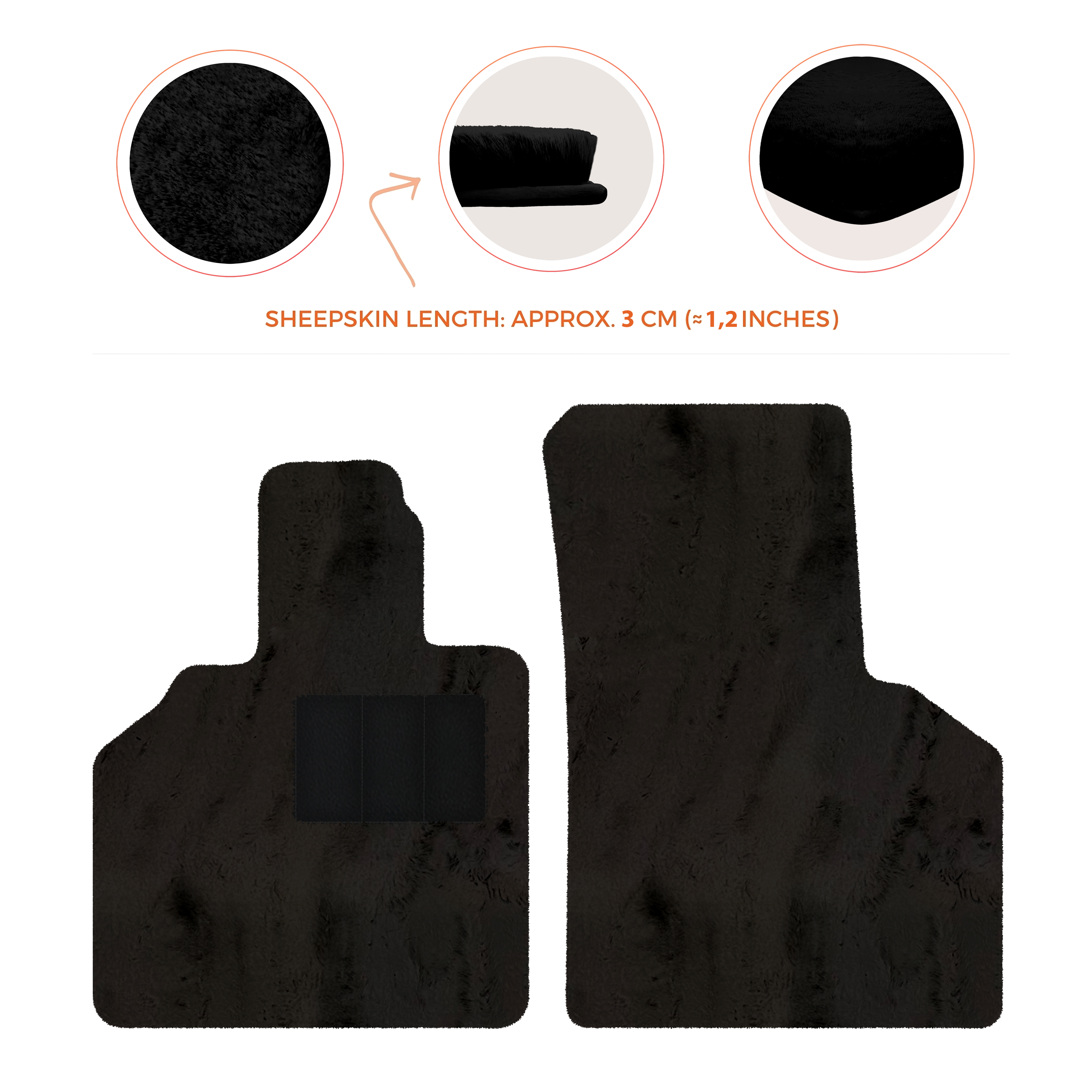 Lamborghini Gallardo (2004-2014) - Sheepskin Length, Various Color Options Custom Fit Premium Velour Floor Mats