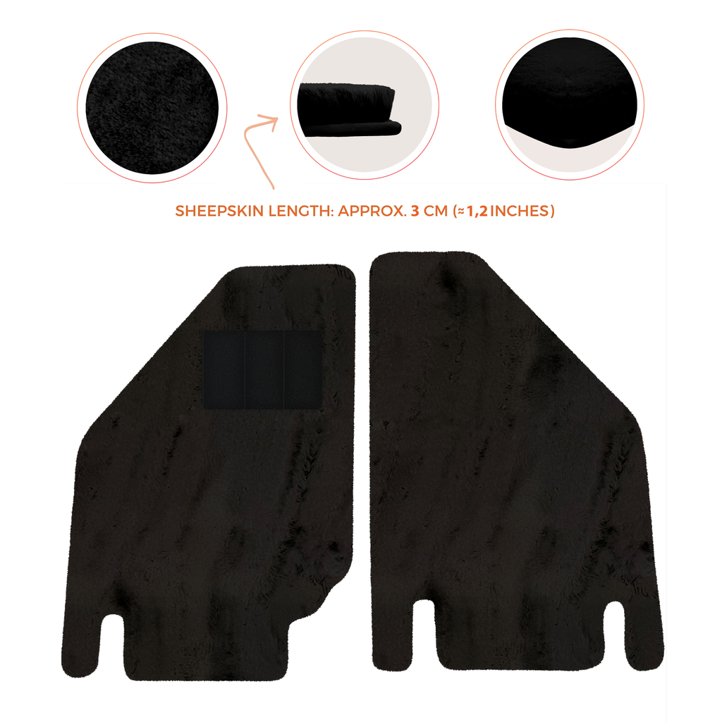Lamborghini Countach (1974â€“1990) - Sheepskin Length, Various Color Options Custom Fit Premium Velour Floor Mats