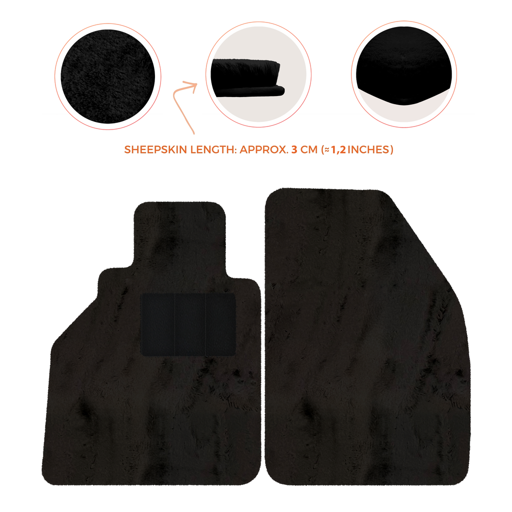 Porsche 986 Boxster (1996-2004) - Sheepskin Length, Various Color Options Custom Fit Premium Velour Floor Mats