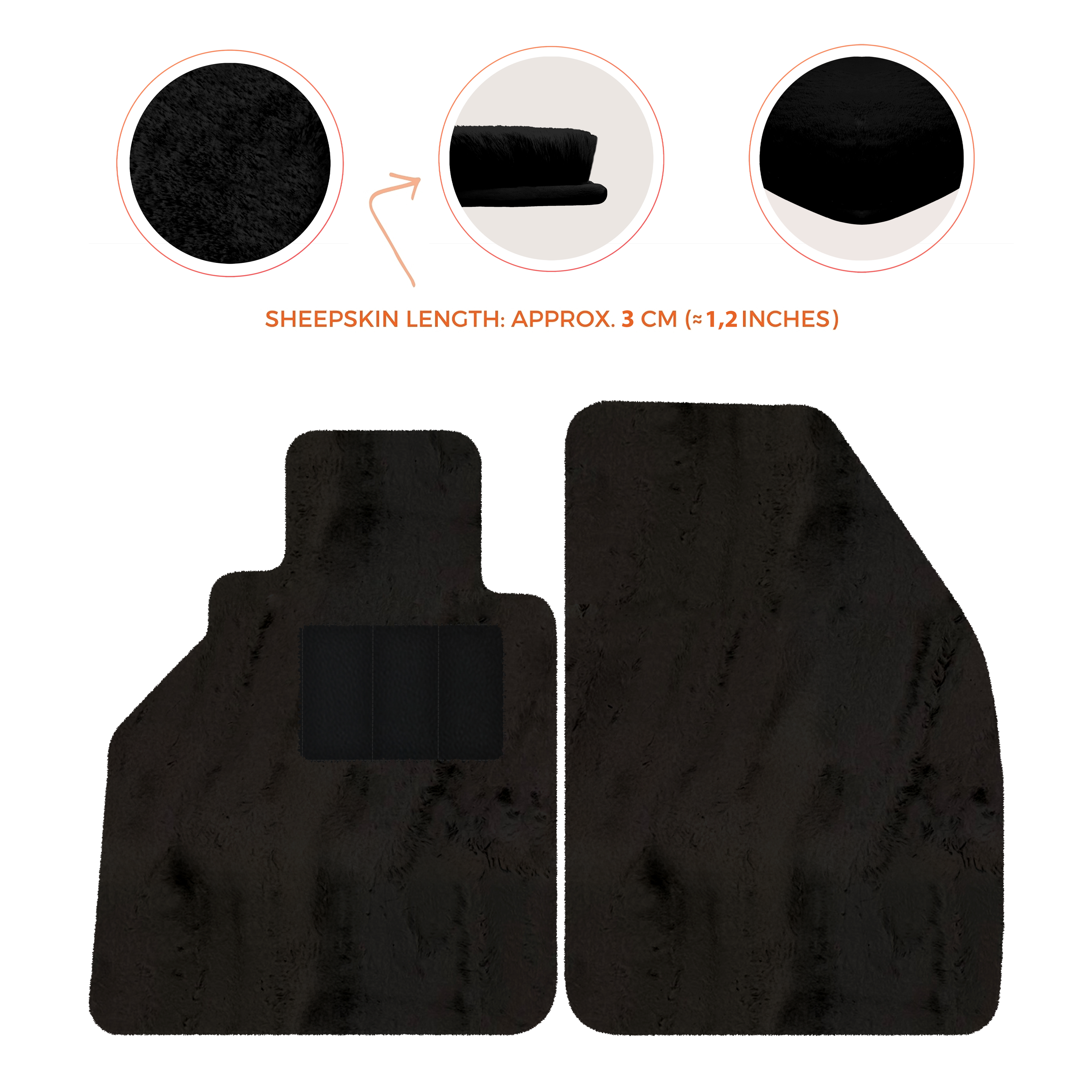 Porsche 986 Boxster (1996-2004) - Sheepskin Length, Various Color Options Custom Fit Premium Velour Floor Mats