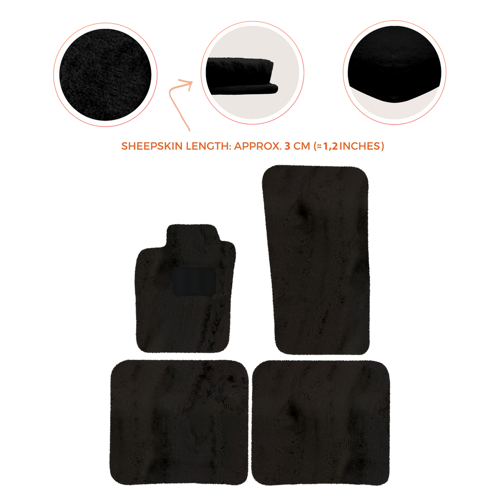 Bentley Flying Spur (2019-2023) - Sheepskin Length, Various Color Options Custom Fit Premium Velour Floor Mats