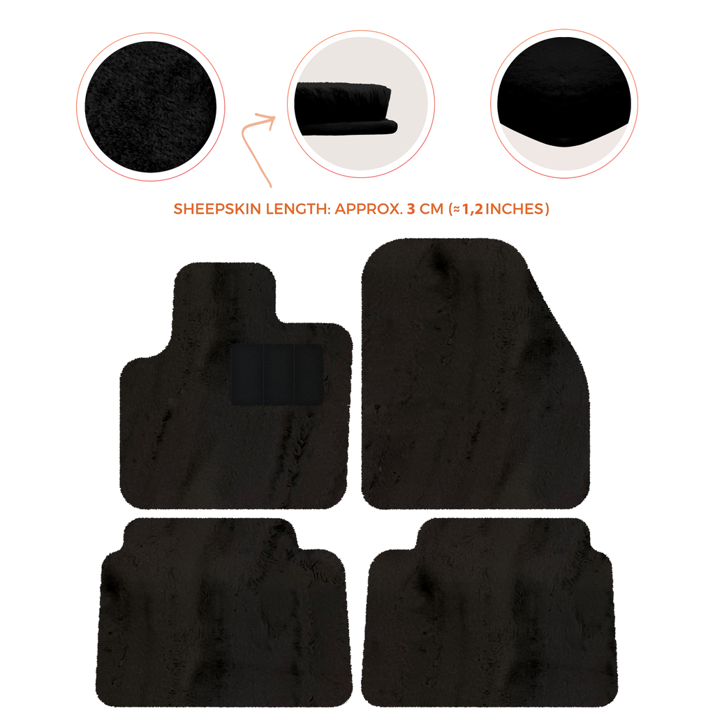 Land Rover Discovery Sport (2019-2026) - Sheepskin Length, Various Color Options Custom Fit Premium Velour Floor Mats
