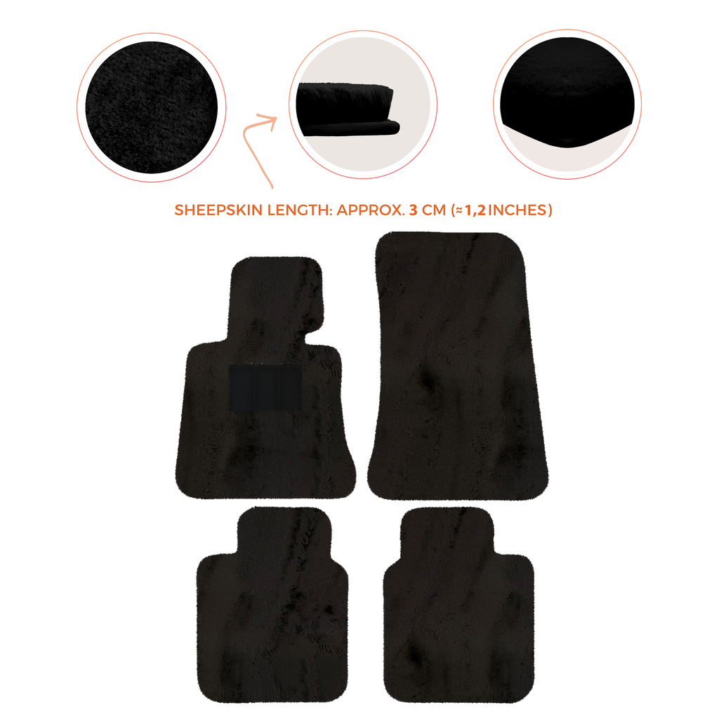 Rolls-Royce Phantom Drophead Coupe (2007-2016) - Sheepskin Length, Various Color Options Custom Fit Premium Velour Floor Mats
