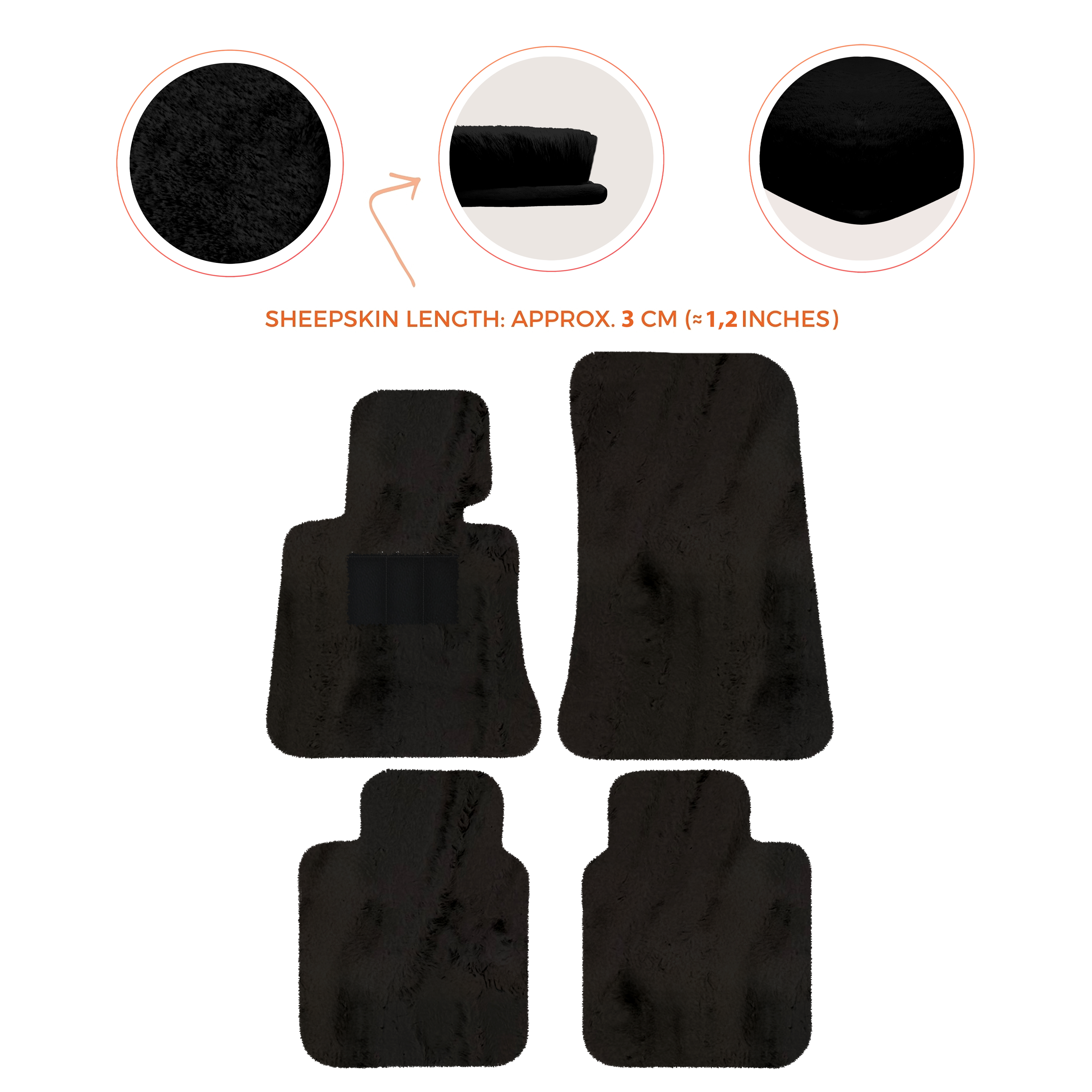 Rolls-Royce Phantom Drophead Coupe (2007-2016) - Sheepskin Length, Various Color Options Custom Fit Premium Velour Floor Mats