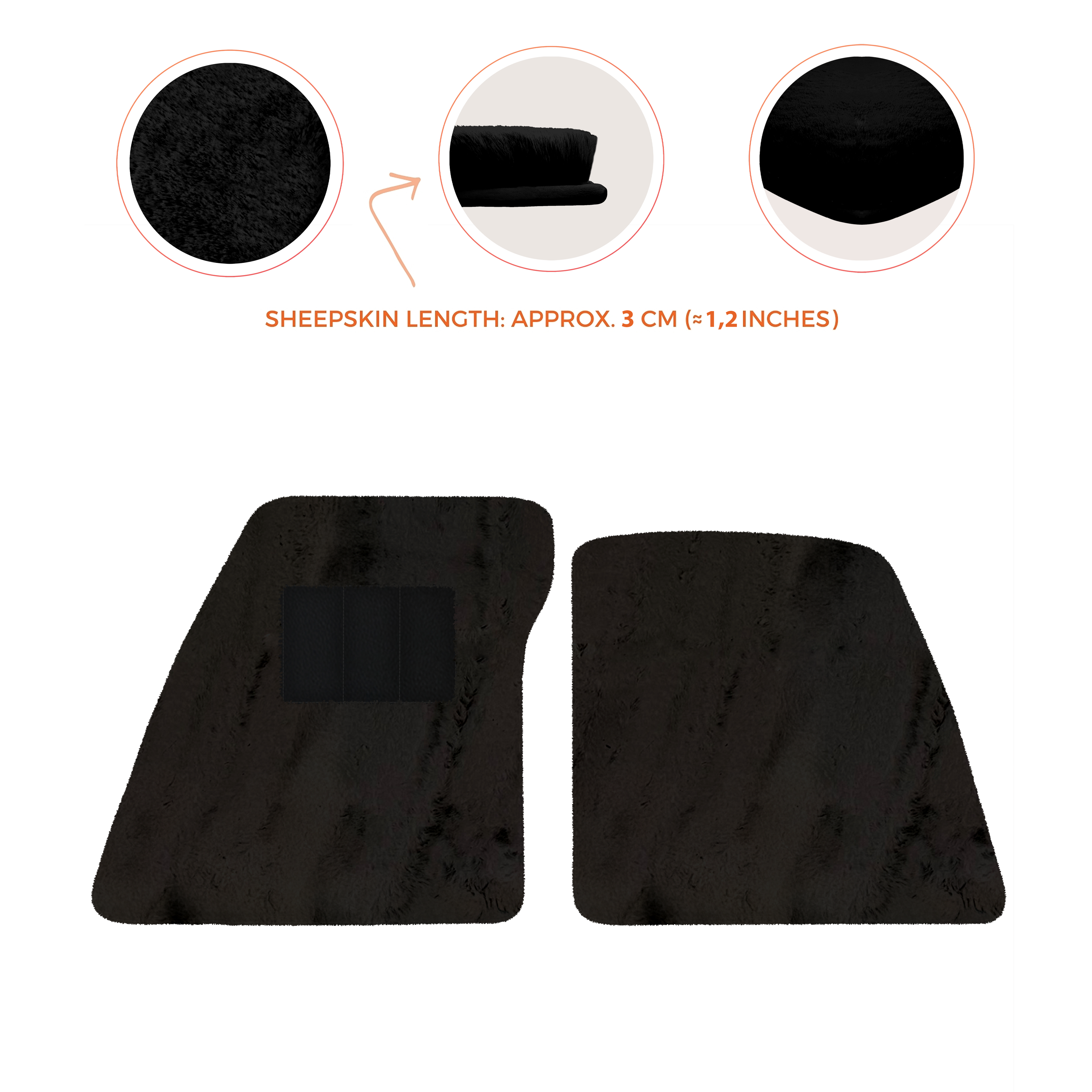 Ferrari 296 GTS (2022-2025) - Sheepskin Length, Various Color Options Custom Fit Premium Velour Floor Mats