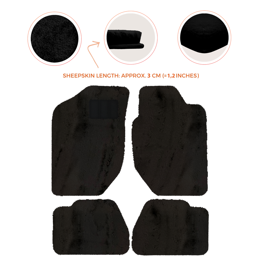 Land Rover Freelander (1997-2003) - Sheepskin Length, Various Color Options Custom Fit Premium Velour Floor Mats