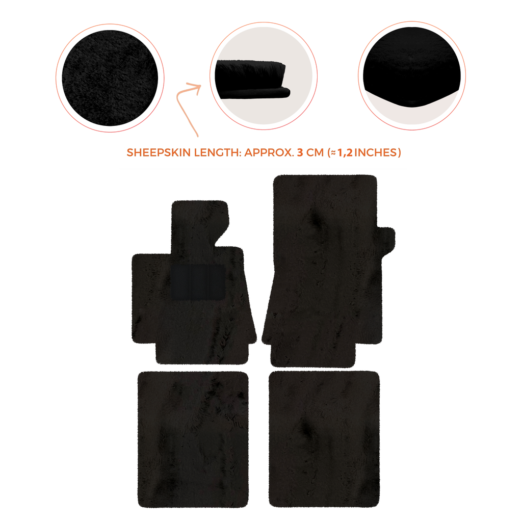 Bentley Arnage T (1998-2009) - Sheepskin Length, Various Color Options Custom Fit Premium Velour Floor Mats