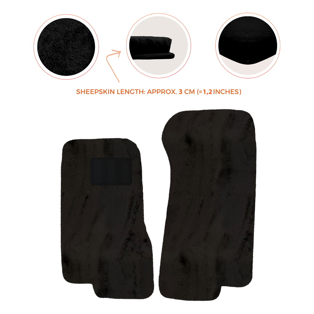 Aston Martin DB7 Volante (1996-2003) Convertible - Sheepskin Length, Various Color Options Custom Fit Premium Velour Floor Mats