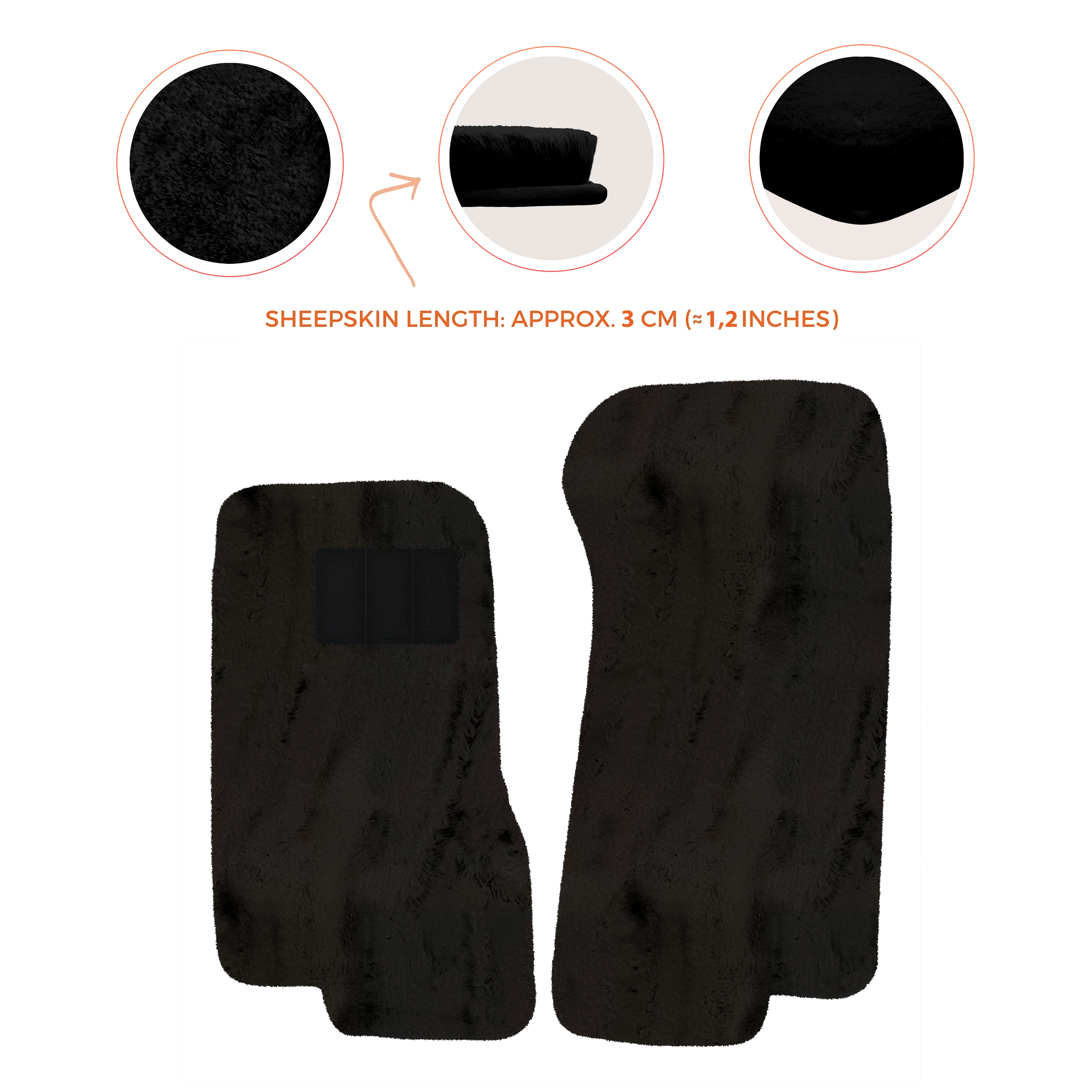 Aston Martin DB7 Volante (1996-2003) Convertible - Sheepskin Length, Various Color Options Custom Fit Premium Velour Floor Mats