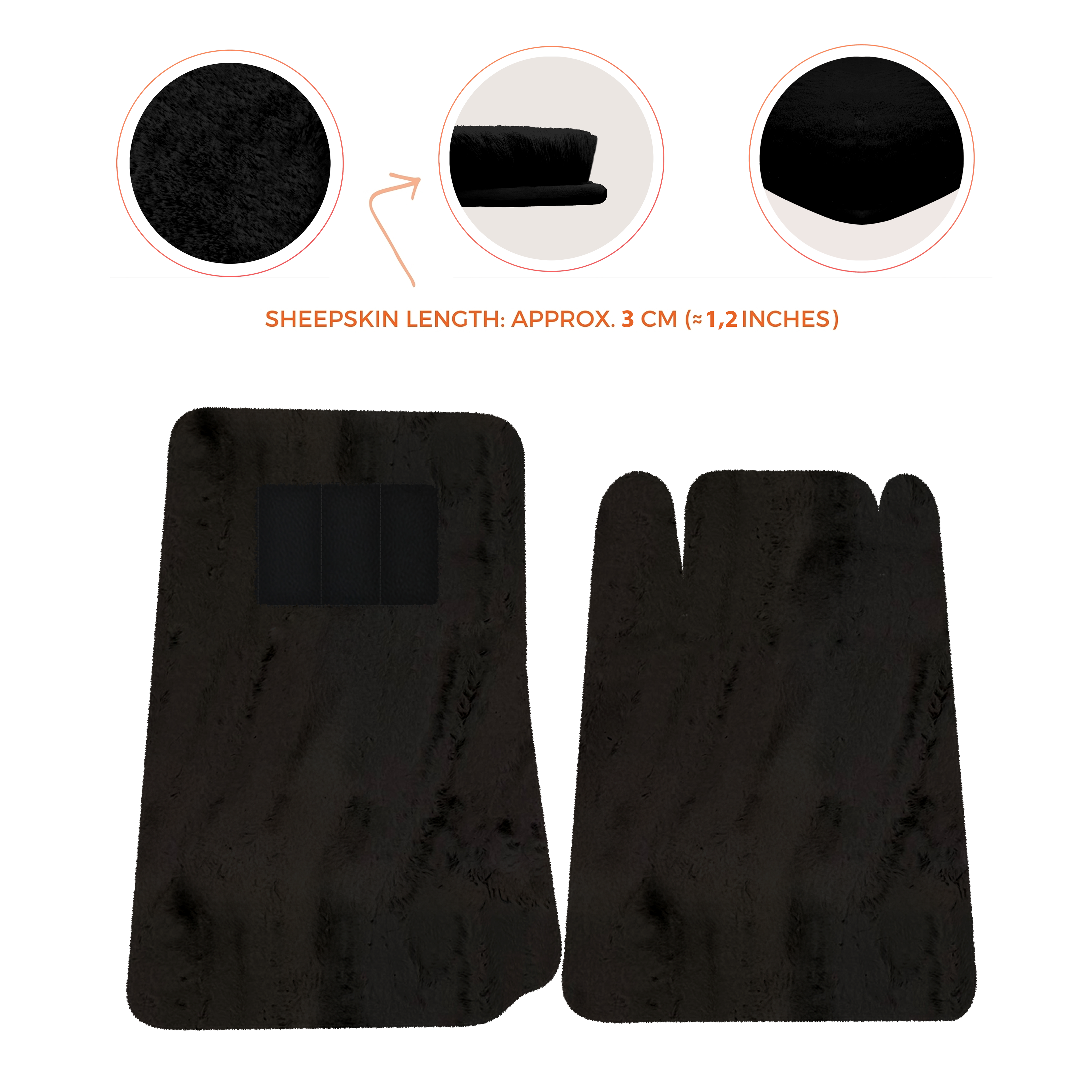 Lamborghini Espada (1968-1978) - Sheepskin Length, Various Color Options Custom Fit Premium Velour Floor Mats