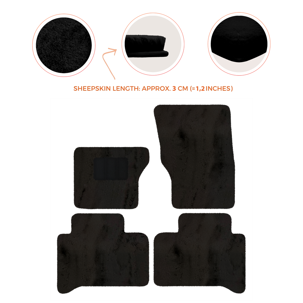 Range Rover Sport (2013-2022) - Sheepskin Length, Various Color Options Custom Fit Premium Velour Floor Mats