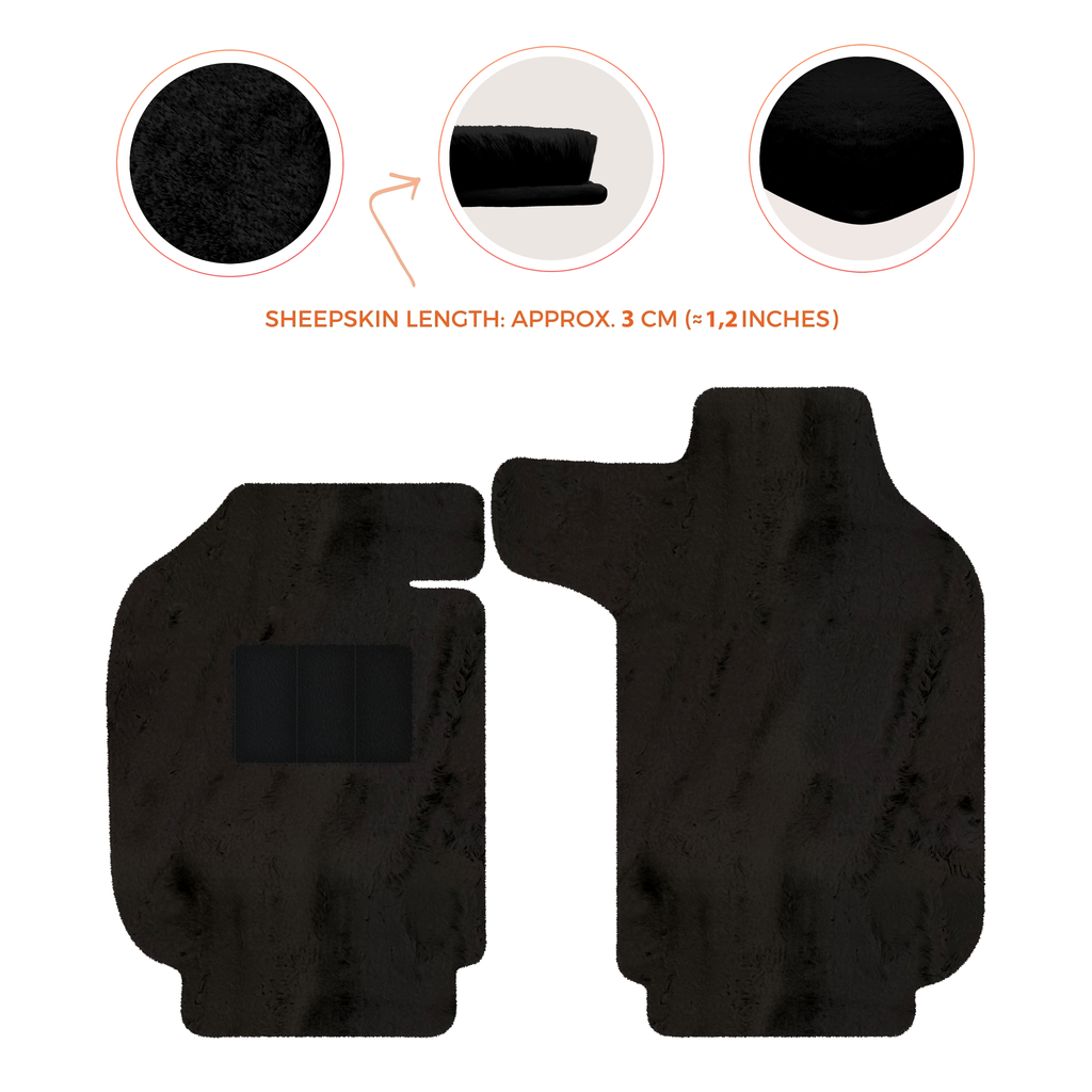Porsche 911 SC (1978-1984) - Sheepskin Length, Various Color Options Custom Fit Premium Velour Floor Mats