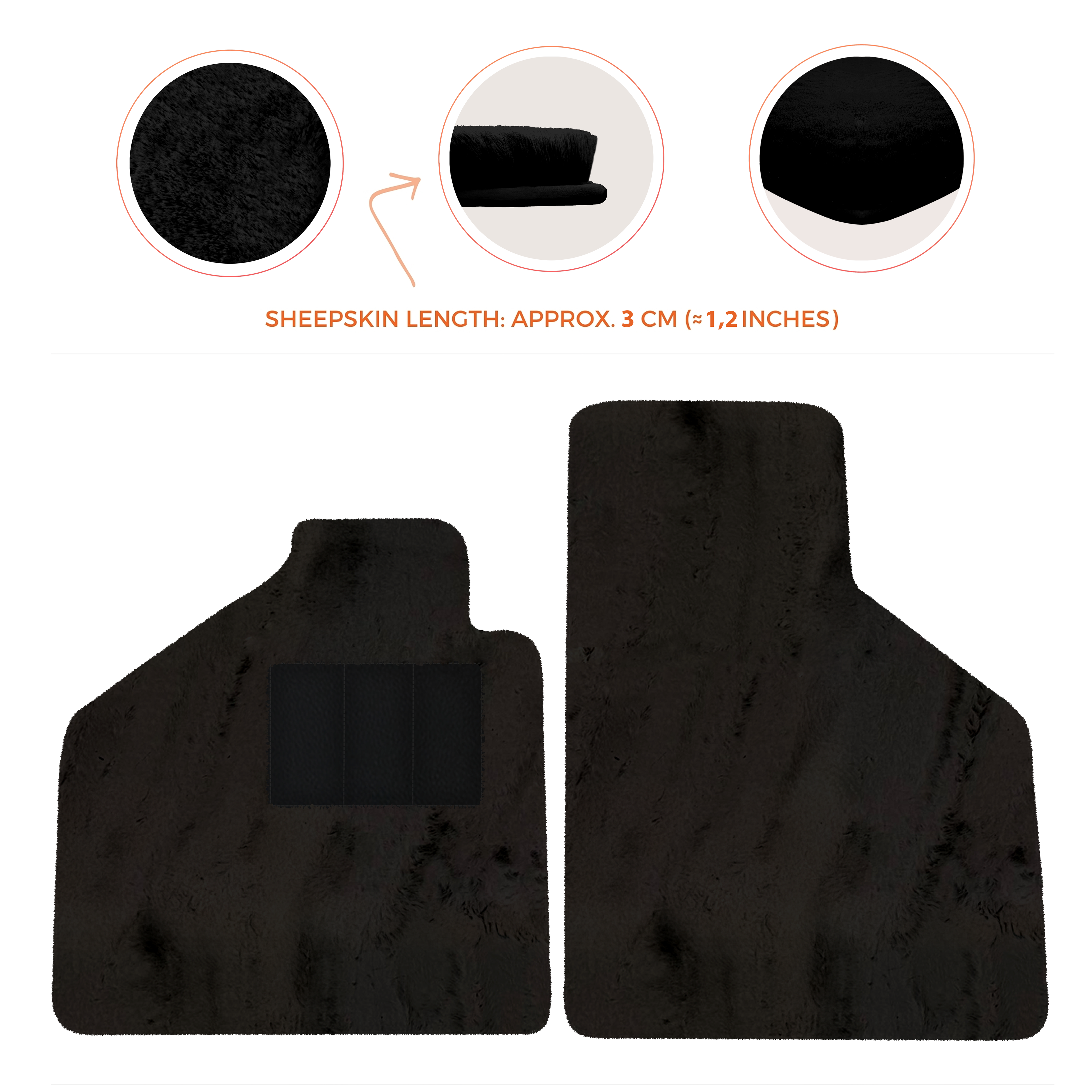Lamborghini Diablo (1990-2001) - Sheepskin Length, Various Color Options Custom Fit Premium Velour Floor Mats