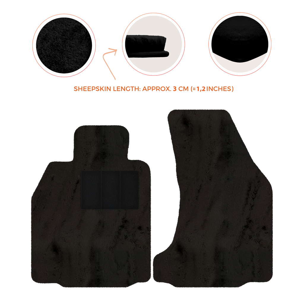 Porsche 987 Boxster (2005-2012) - Sheepskin Length, Various Color Options Custom Fit Premium Velour Floor Mats