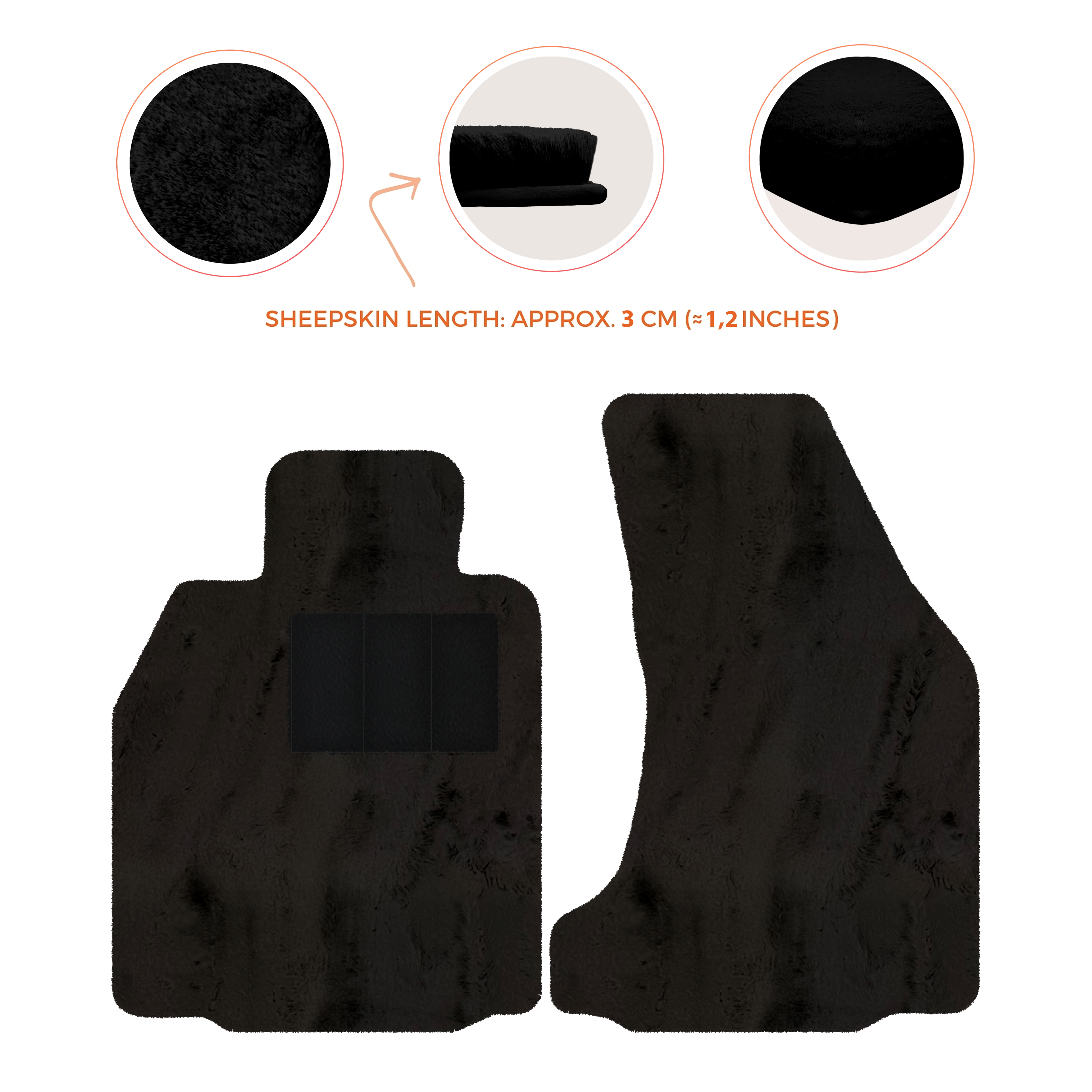 Porsche 987 Boxster (2005-2012) - Sheepskin Length, Various Color Options Custom Fit Premium Velour Floor Mats