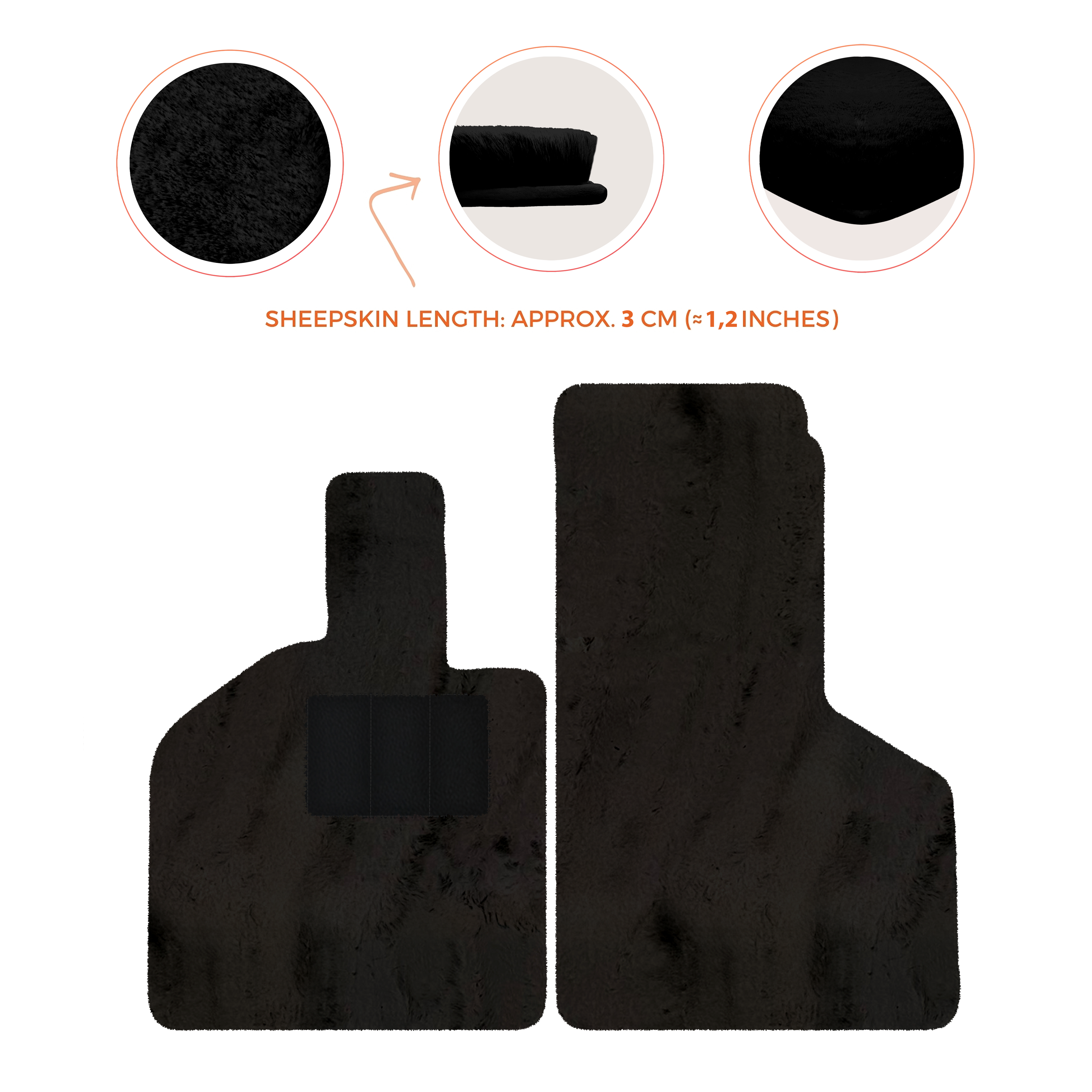 Lamborghini Huracan (2014-2023) - Sheepskin Length, Various Color Options Custom Fit Premium Velour Floor Mats