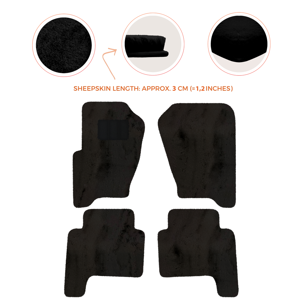 Range Rover Sport (2005-2010) - Sheepskin Length, Various Color Options Custom Fit Premium Velour Floor Mats