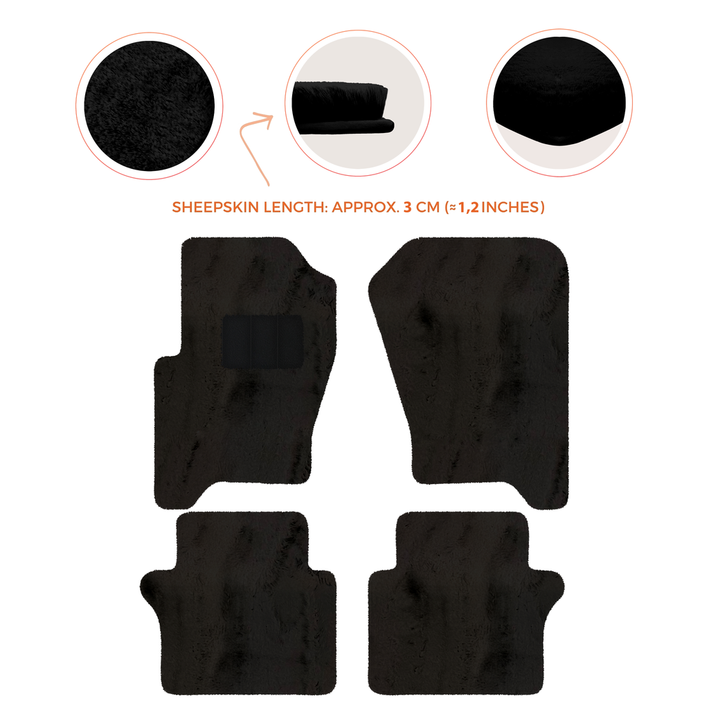 Range Rover Sport (2010-2013) - Sheepskin Length, Various Color Options Custom Fit Premium Velour Floor Mats