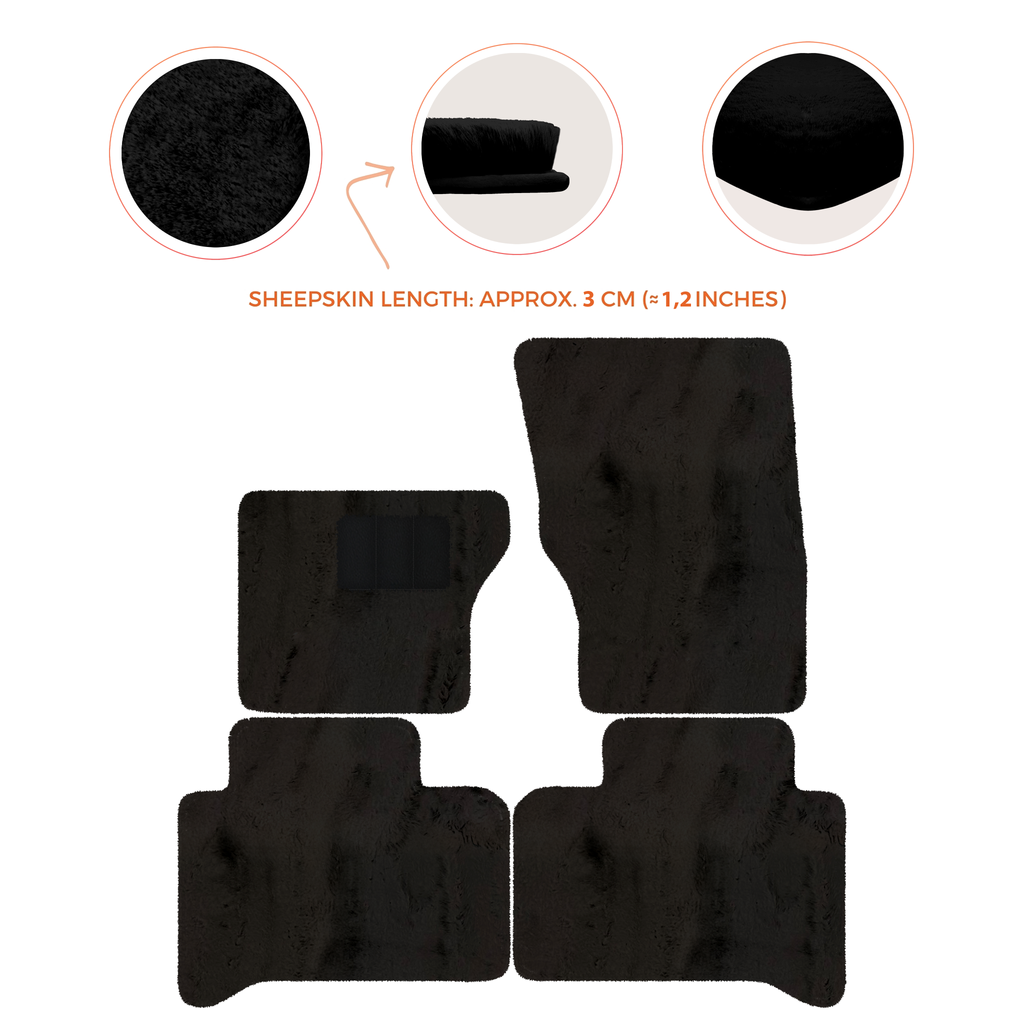 Range Rover (2012-2022) 4-5 Seater - Sheepskin Length, Various Color Options Custom Fit Premium Velour Floor Mats