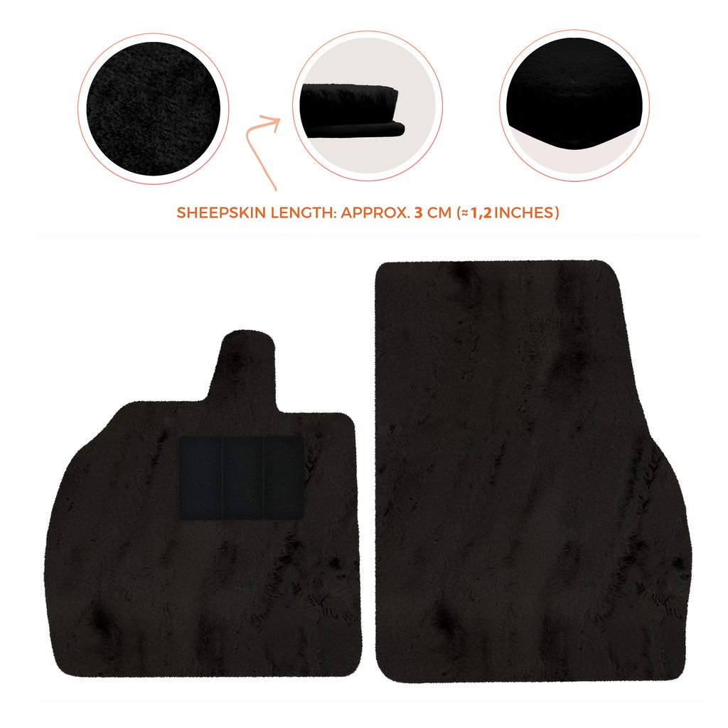 Lamborghini Revuelto (2024-2025) - Sheepskin Length, Various Color Options Custom Fit Premium Velour Floor Mats
