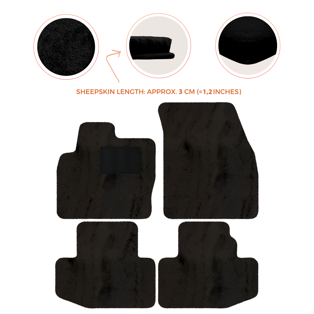 Range Rover Evoque (2016-2024) Convertible - Sheepskin Length, Various Color Options Custom Fit Premium Velour Floor Mats