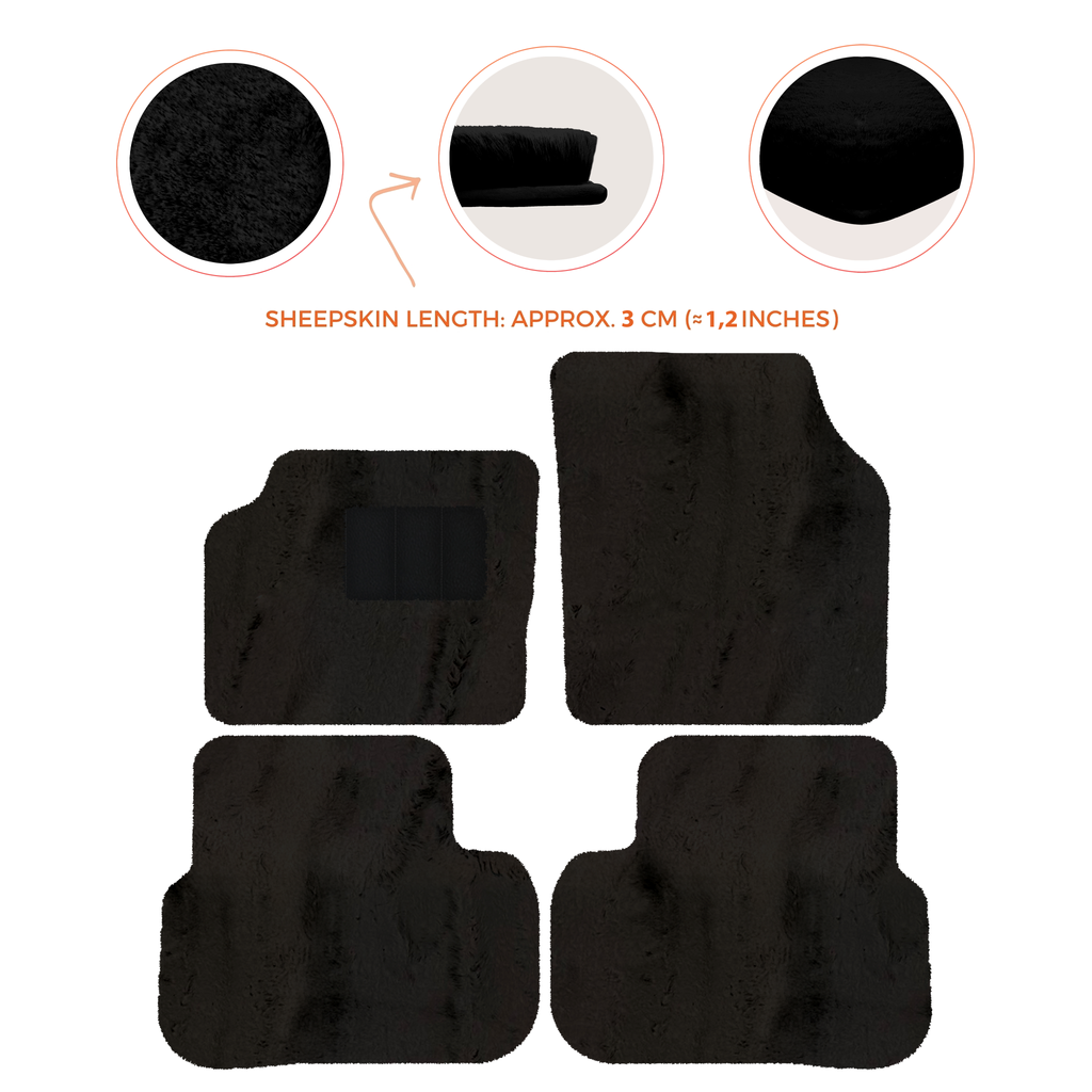 Land Rover Discovery Sport (2015-2019) - Sheepskin Length, Various Color Options Custom Fit Premium Velour Floor Mats