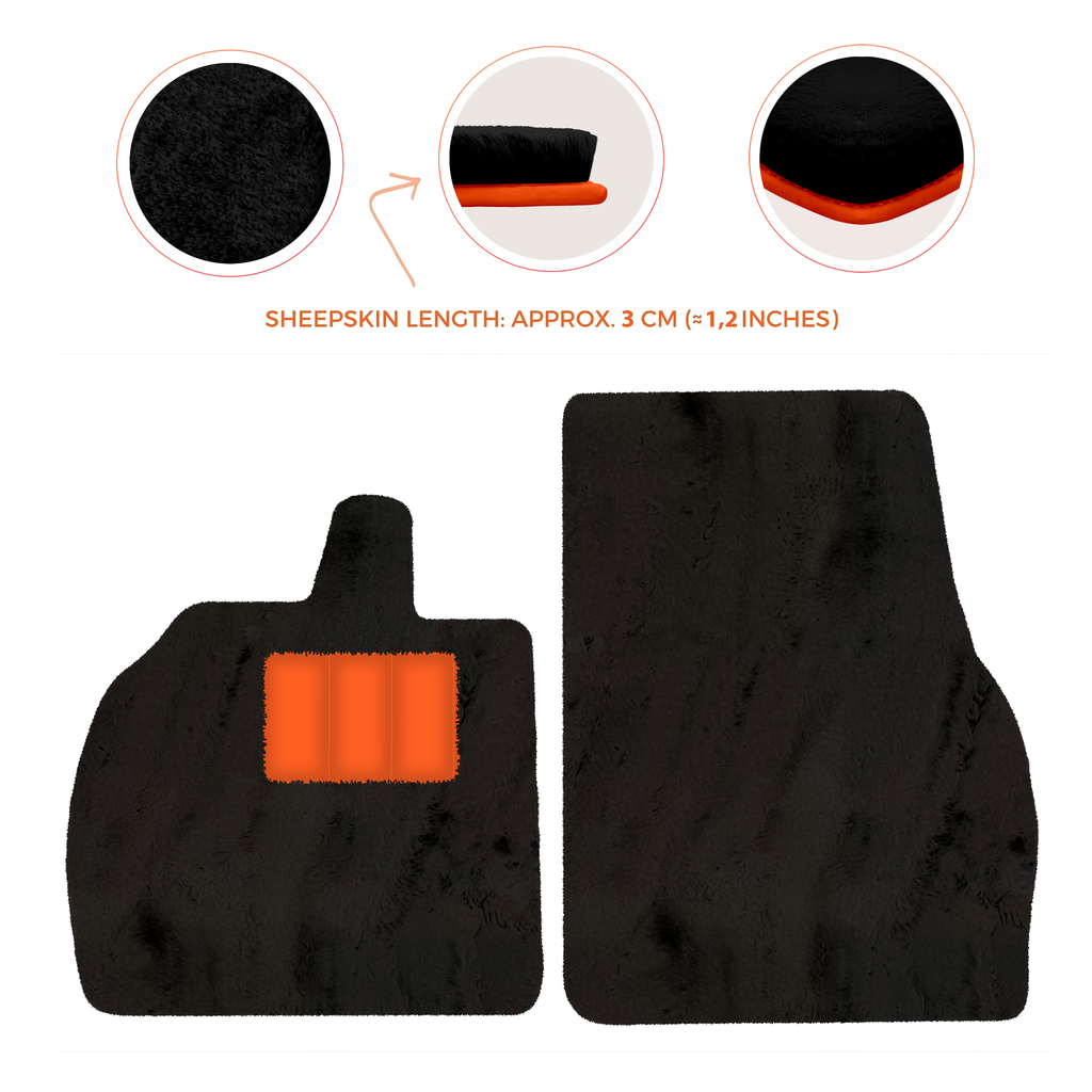 Lamborghini Revuelto (2024-2025) - Sheepskin Length, Various Color Options Custom Fit Premium Velour Floor Mats