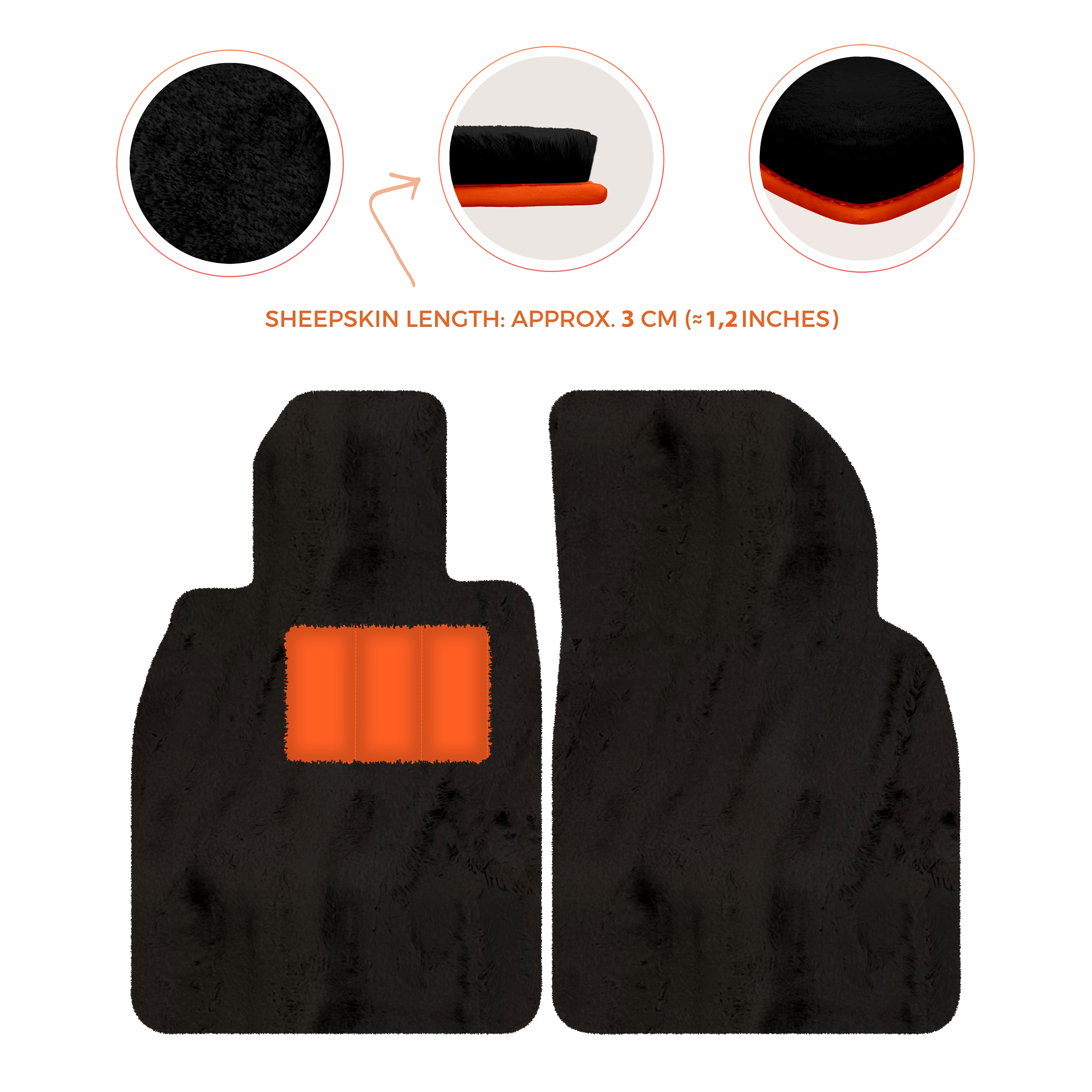 Porsche 718 Boxster (2016-2023) - Sheepskin Length, Various Color Options Custom Fit Premium Velour Floor Mats