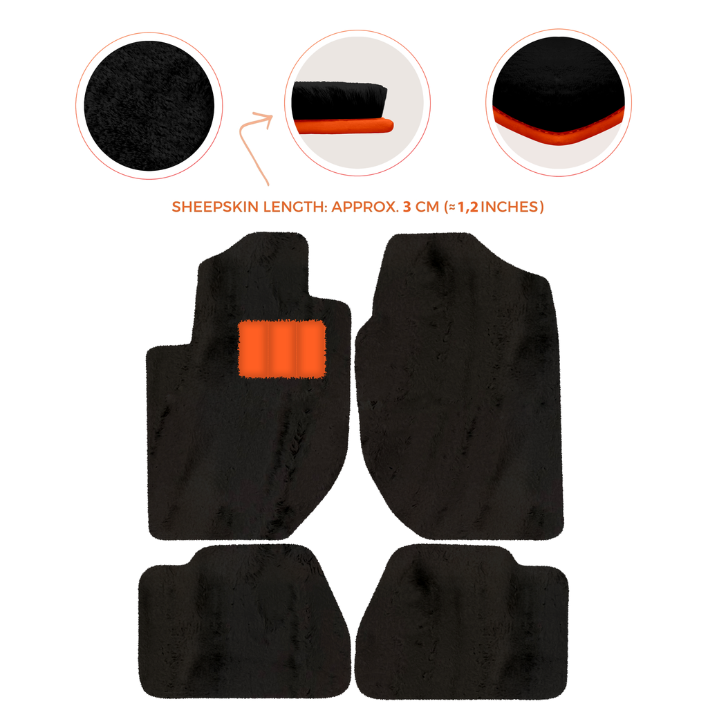 Land Rover Freelander (2003-2007) - Sheepskin Length, Various Color Options Custom Fit Premium Velour Floor Mats