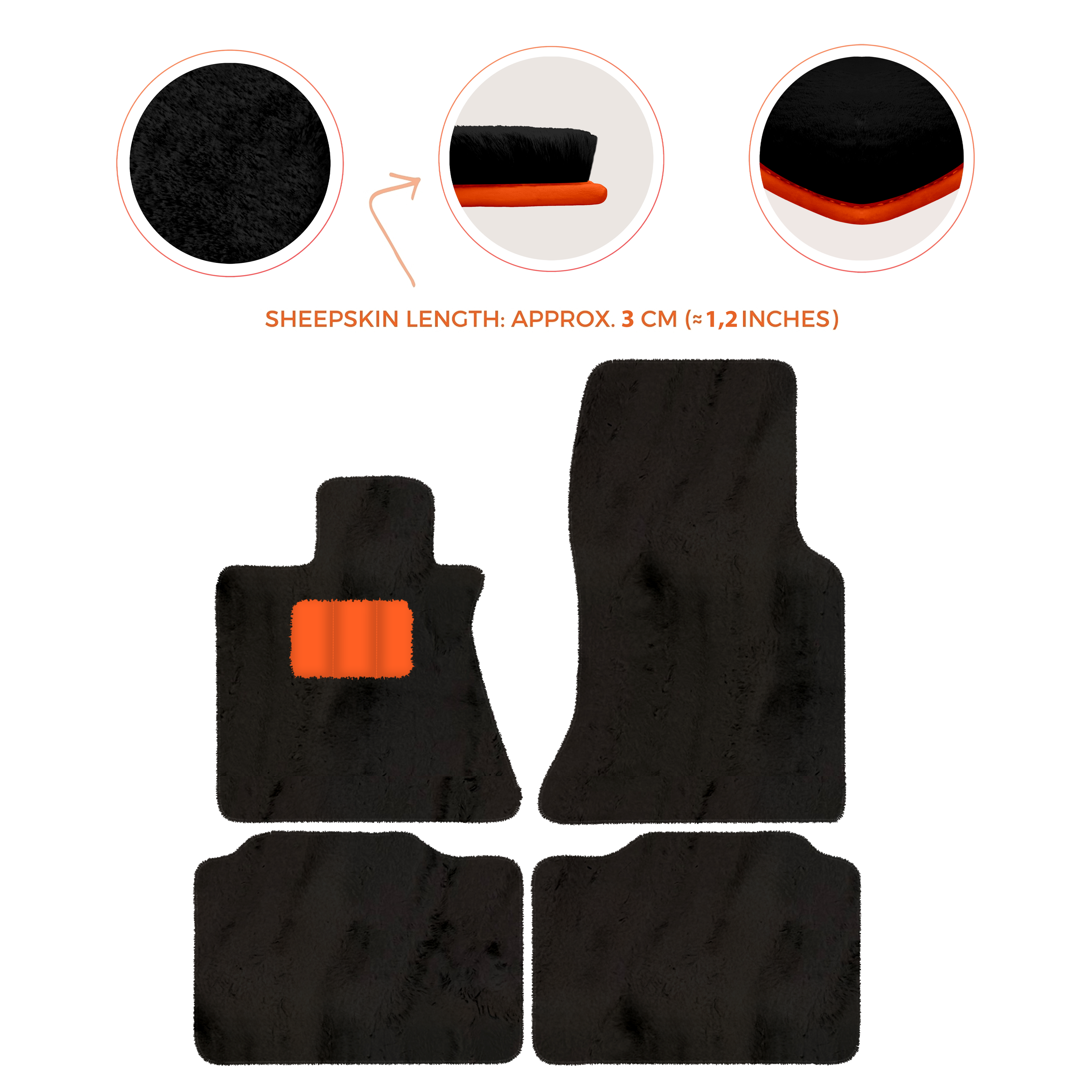 Rolls-Royce Phantom VIII (2017-2024) - Sheepskin Length, Various Color Options Custom Fit Premium Velour Floor Mats