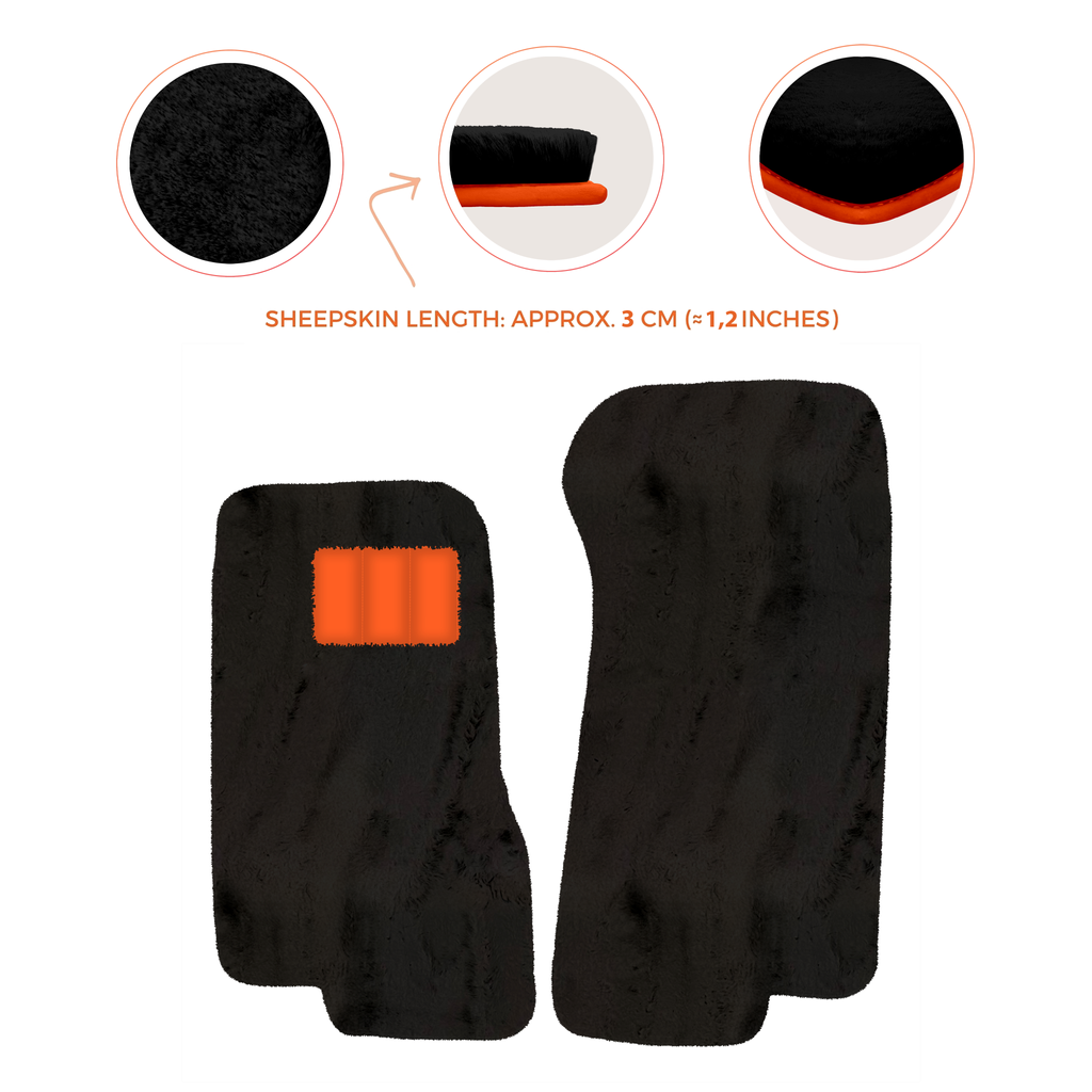 Aston Martin V8 Coupe Special (1996-2000) - Sheepskin Length, Various Color Options Custom Fit Premium Velour Floor Mats