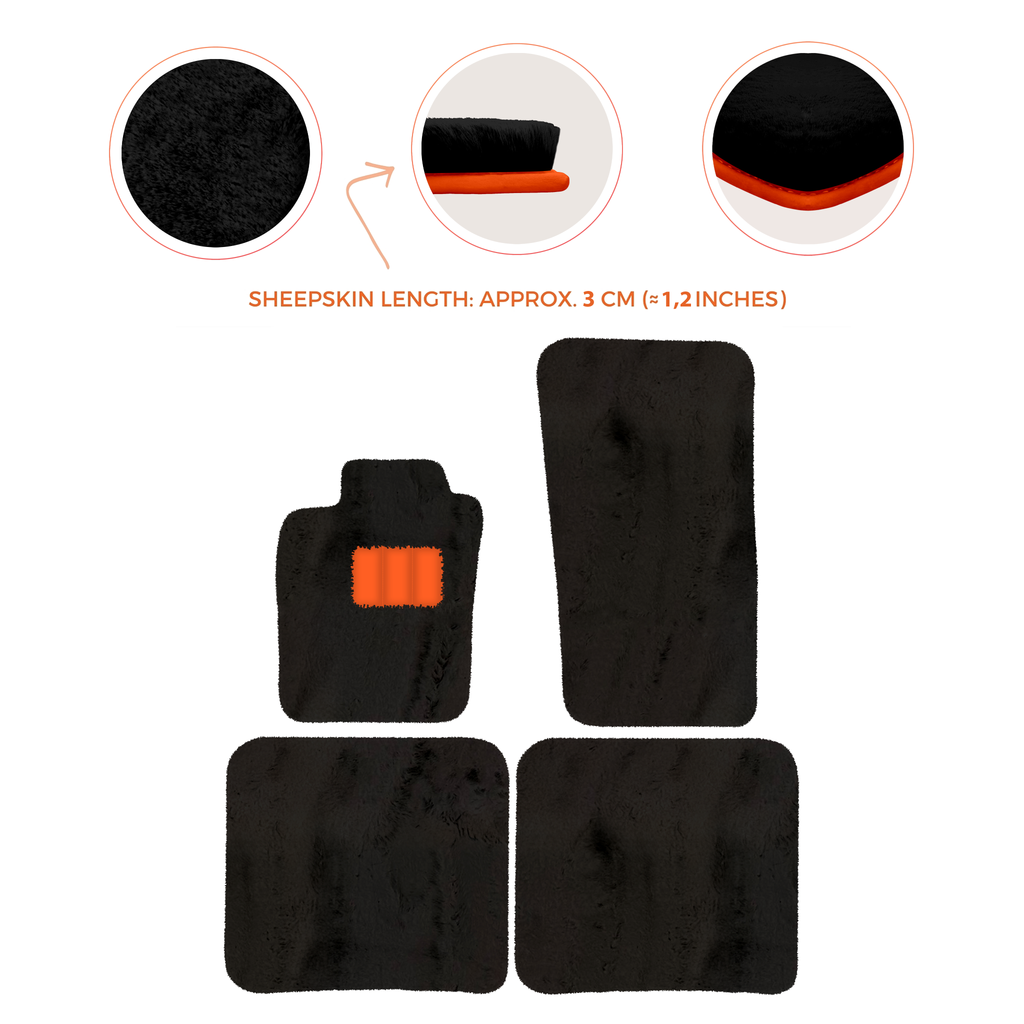 Bentley Flying Spur (2019-2023) - Sheepskin Length, Various Color Options Custom Fit Premium Velour Floor Mats