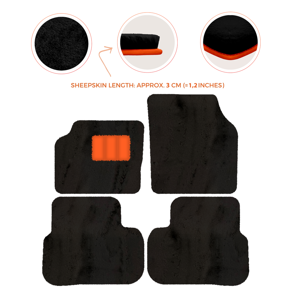 Land Rover Discovery Sport (2015-2019) - Sheepskin Length, Various Color Options Custom Fit Premium Velour Floor Mats