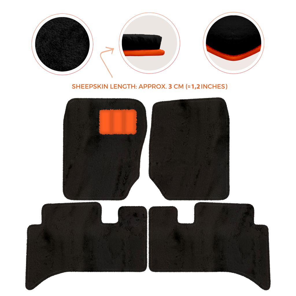 Range Rover (1994-2002) - Sheepskin Length, Various Color Options Custom Fit Premium Velour Floor Mats