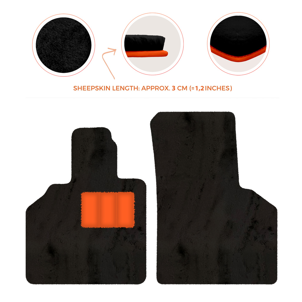 Lamborghini Gallardo (2004-2014) - Sheepskin Length, Various Color Options Custom Fit Premium Velour Floor Mats