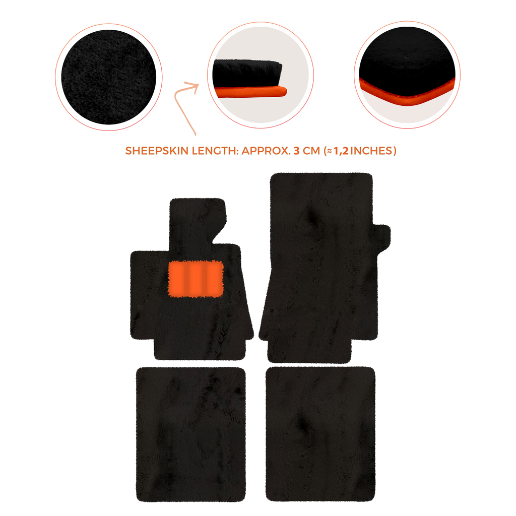 Bentley Arnage T (1998-2009) - Sheepskin Length, Various Color Options Custom Fit Premium Velour Floor Mats