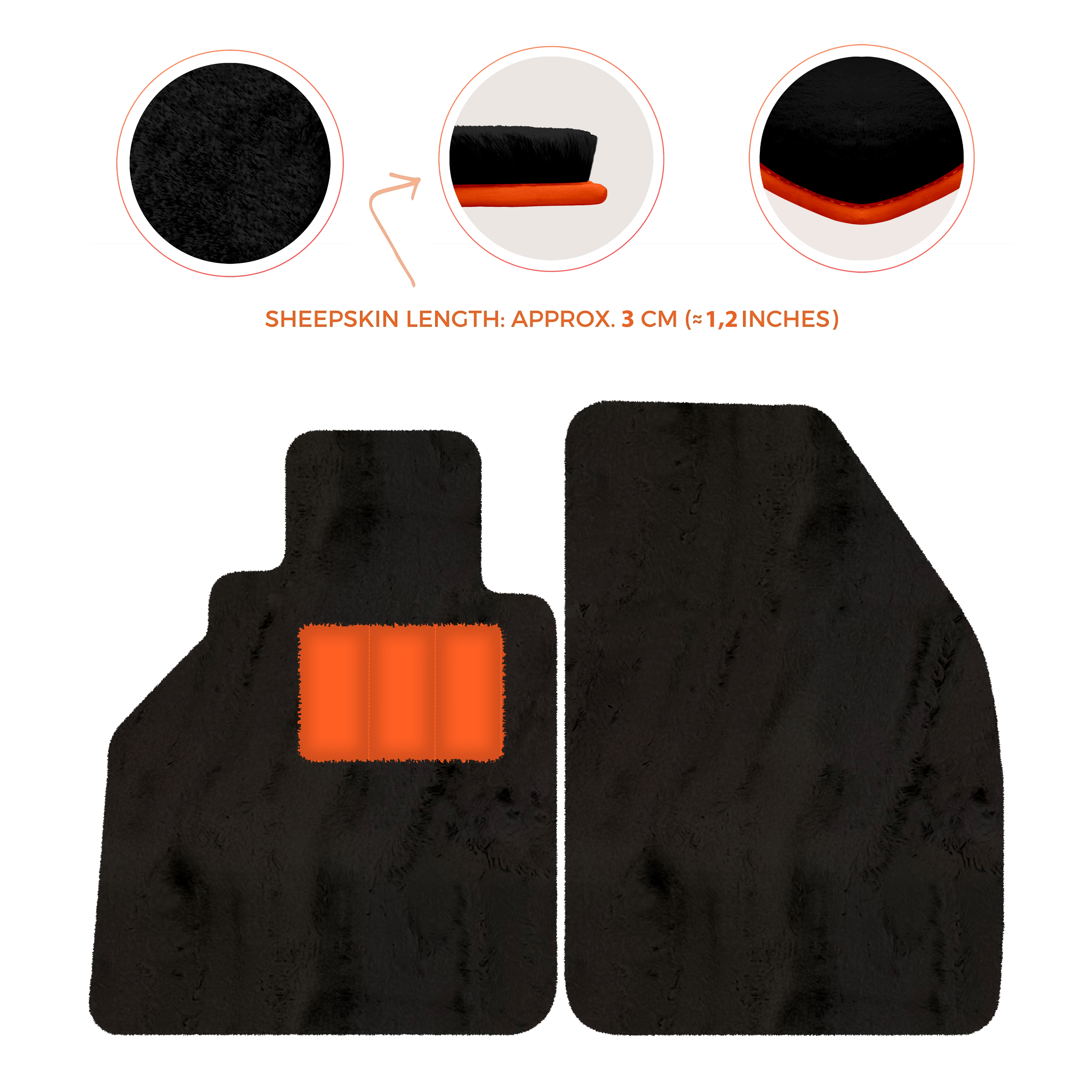 Porsche 986 Boxster (1996-2004) - Sheepskin Length, Various Color Options Custom Fit Premium Velour Floor Mats